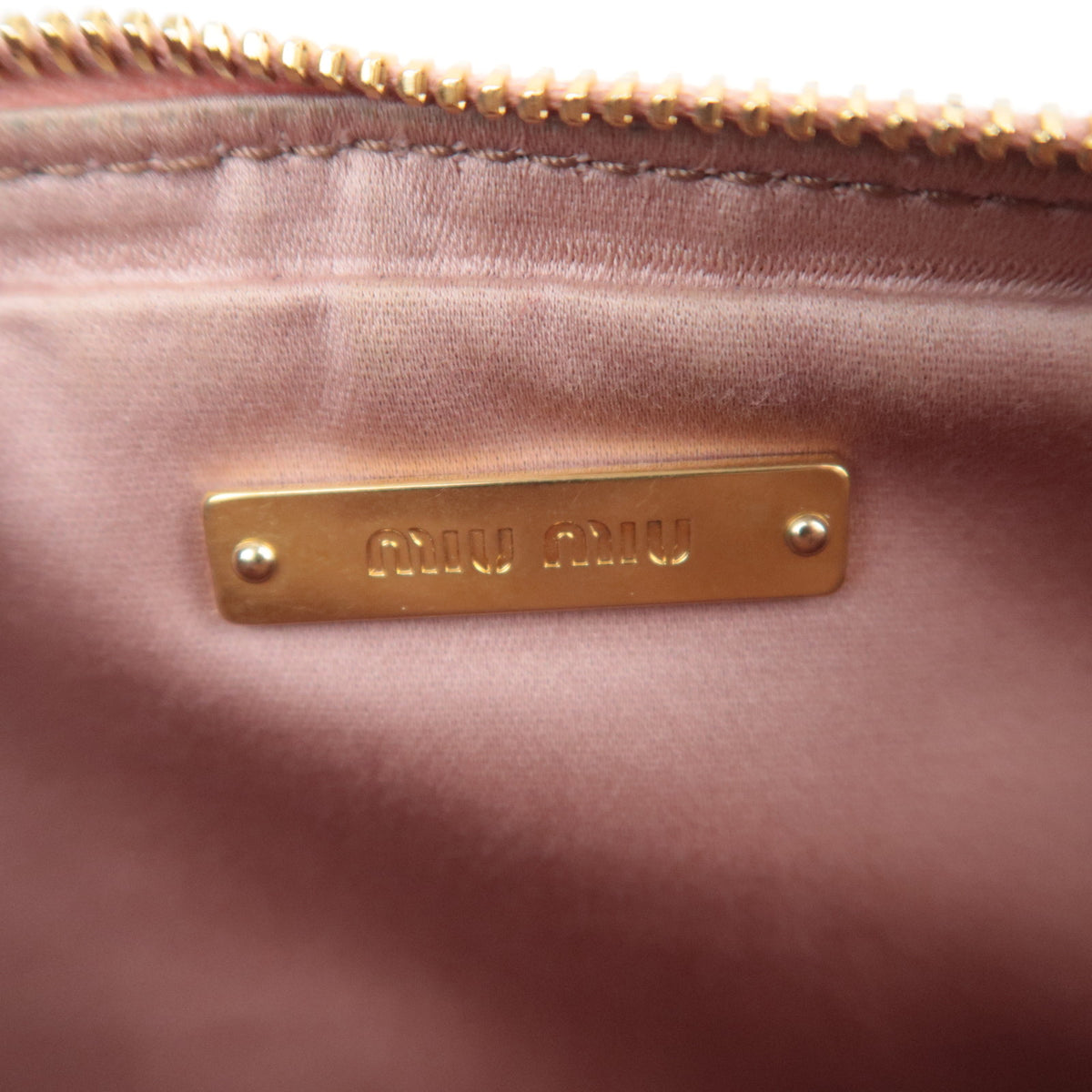 MIU MIU Matelasse Leather Small Shoulder Bag