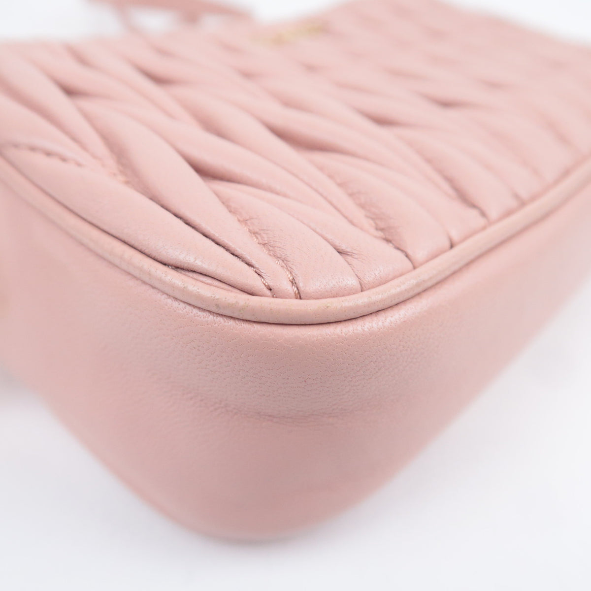 MIU MIU Matelasse Leather Small Shoulder Bag