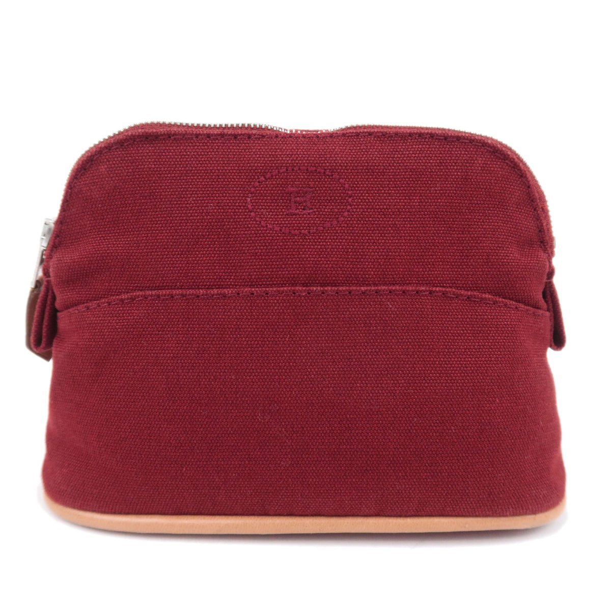 HERMES Bolide Pouch Mini Mini 15 Canvas Bordeaux93215