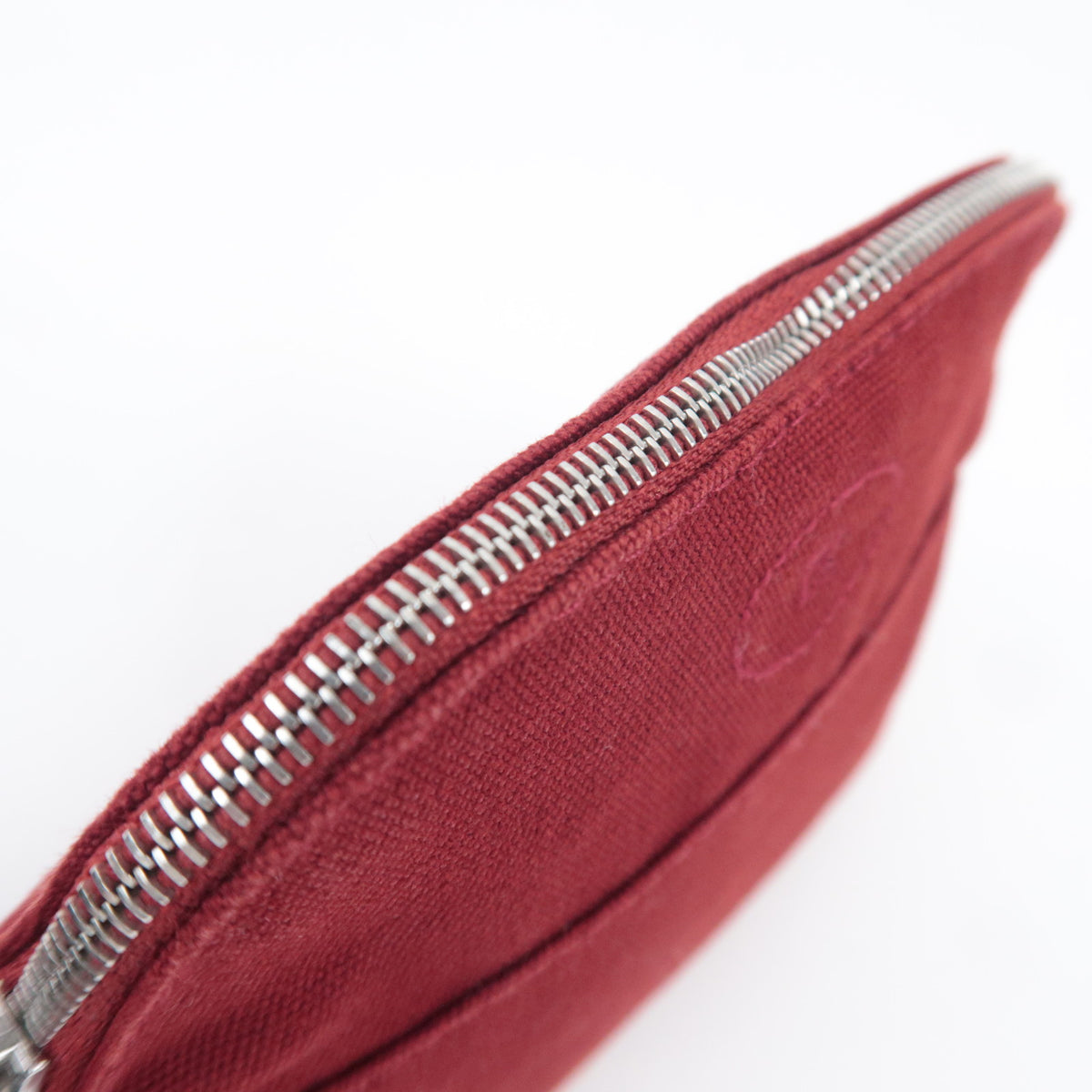 HERMES Bolide Pouch Mini Mini 15 Canvas Bordeaux