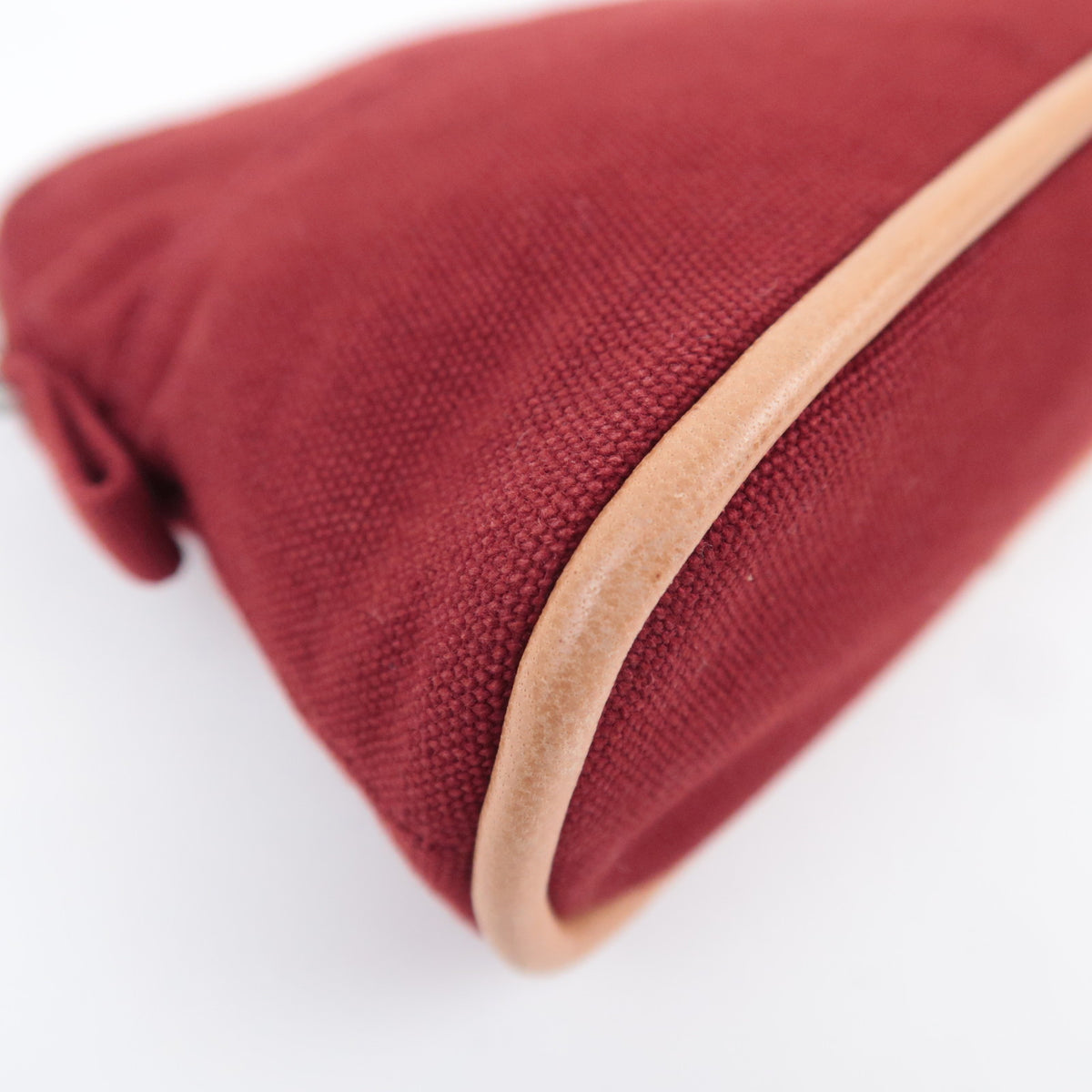 HERMES Bolide Pouch Mini Mini 15 Canvas Bordeaux