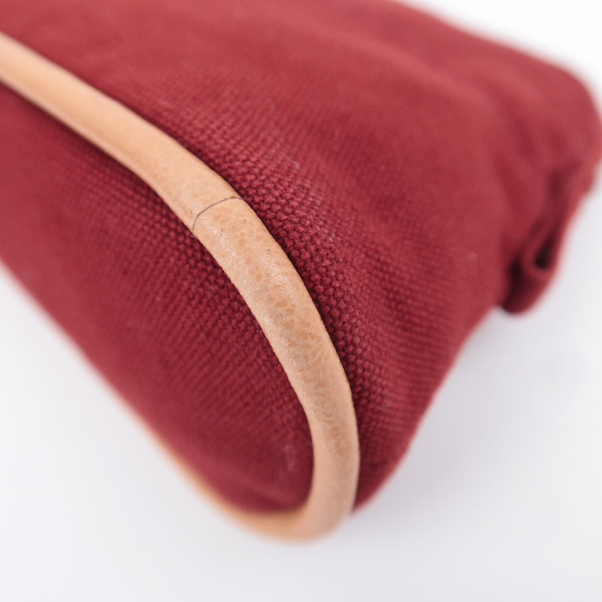 HERMES Bolide Pouch Mini Mini 15 Canvas Bordeaux