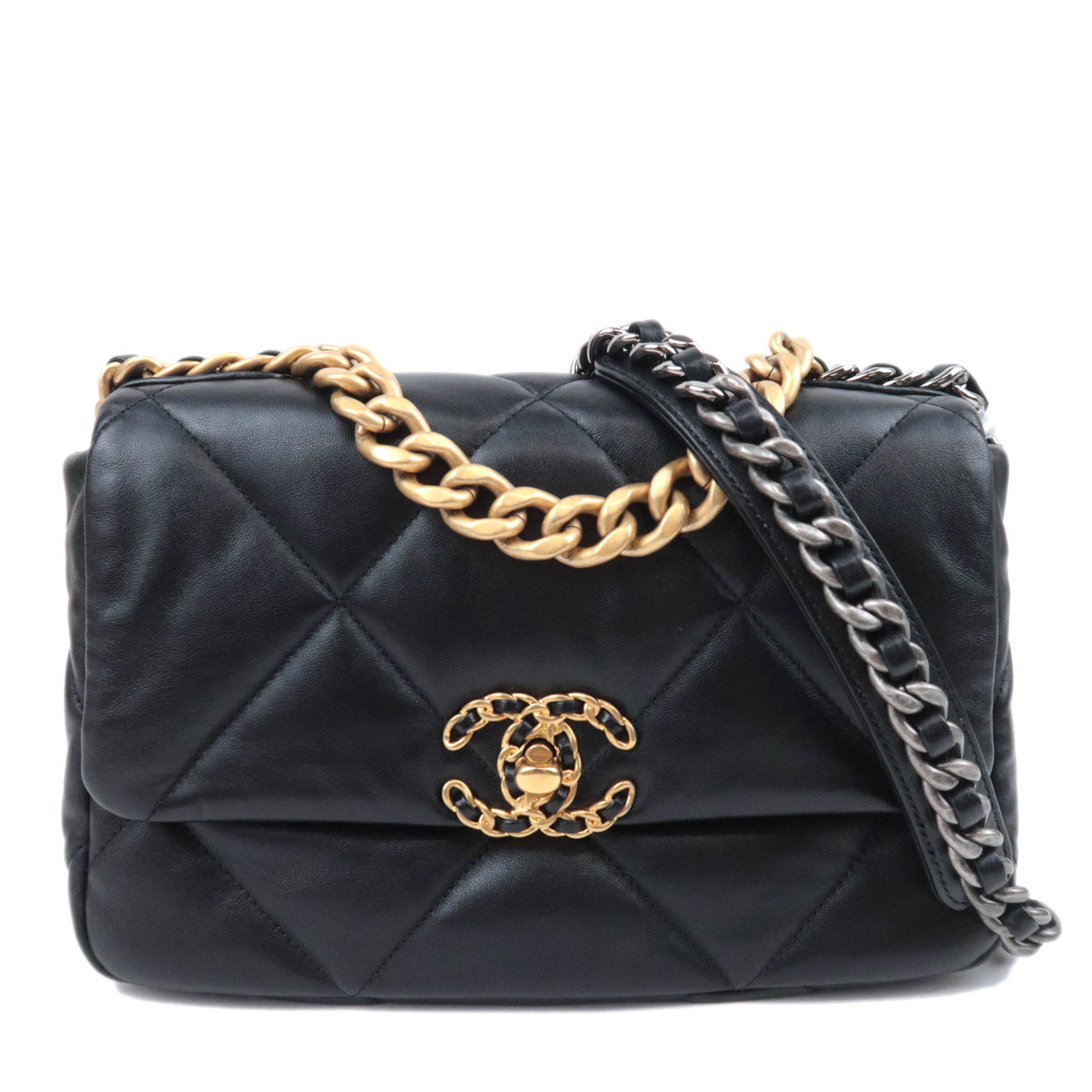 CHANEL 19 Dixneuf Lambskin 2Way Chain Shoulder Bag93242