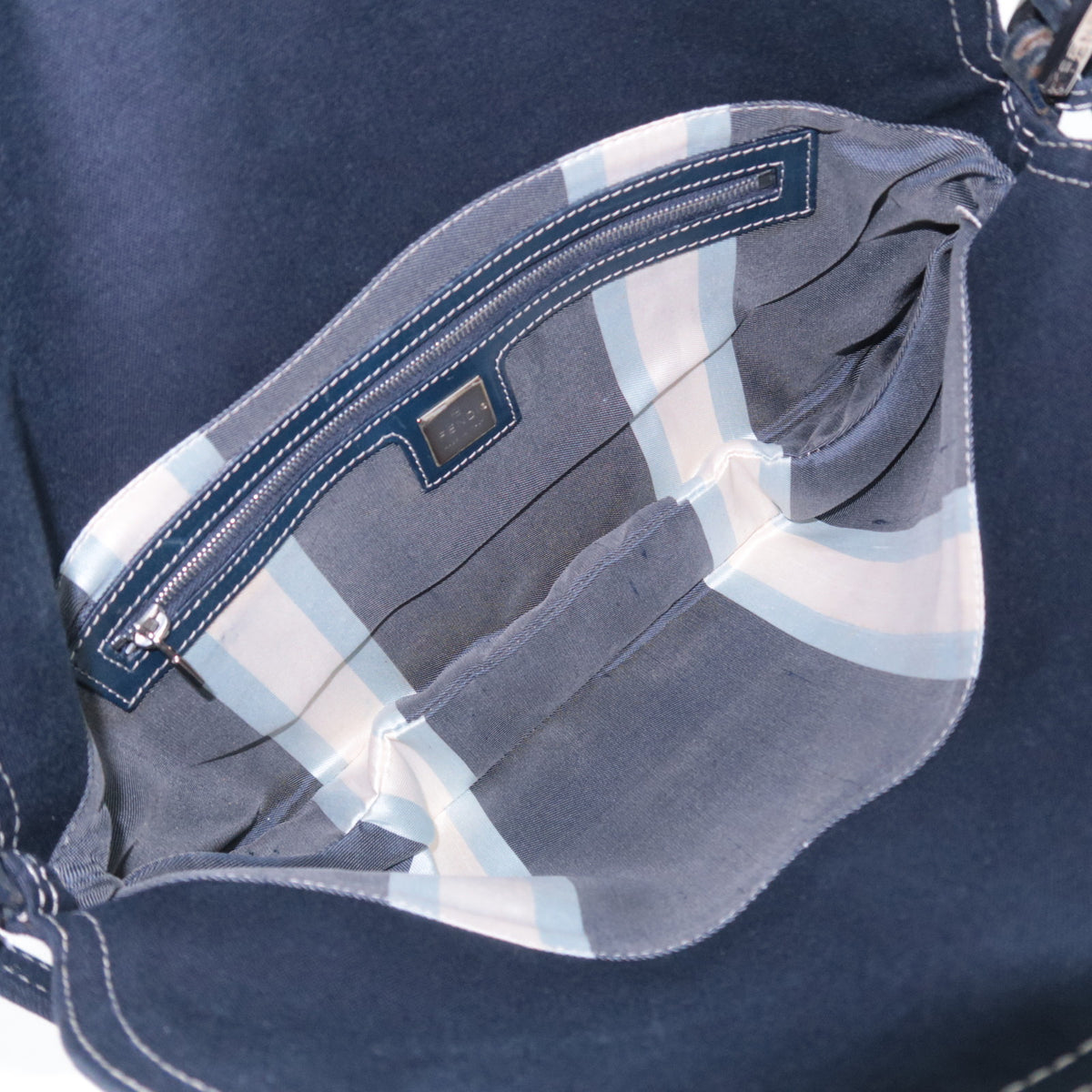 FENDI Marble Canvas Shoulder Bag 26796