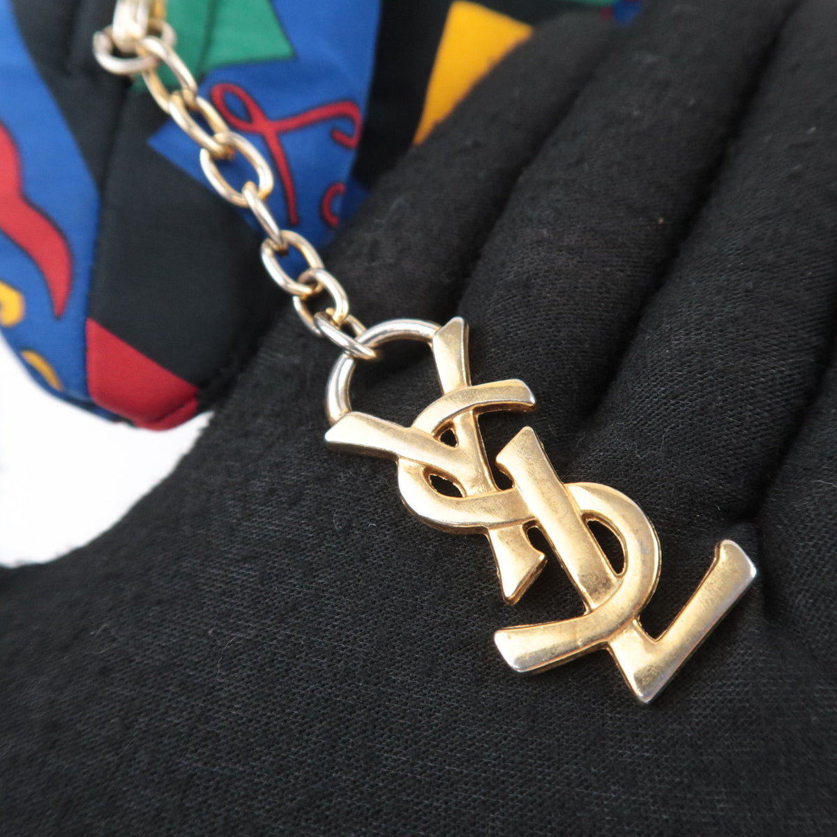 SAINT LAURENT YSL "LOVE" Print Shoulder Bag