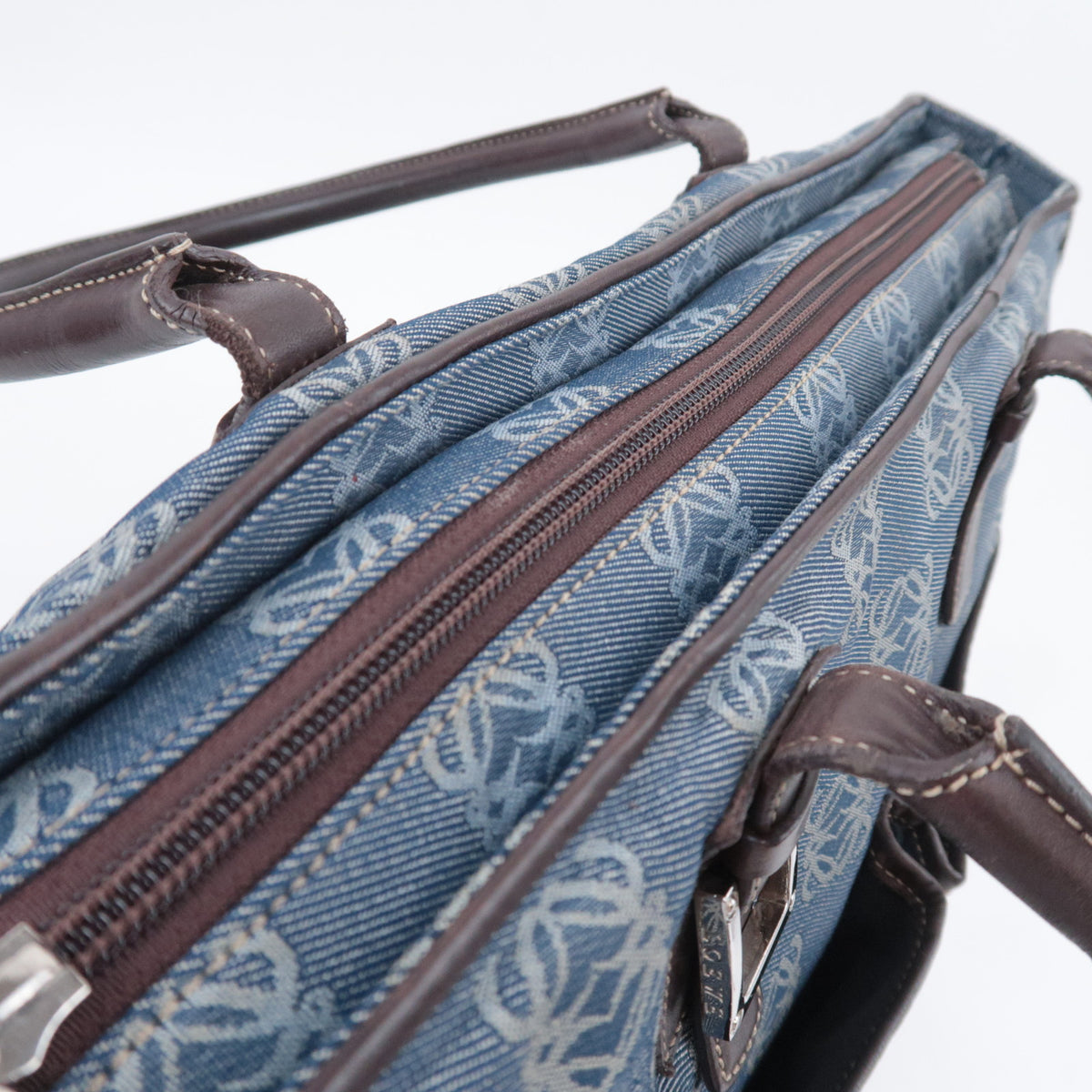 LOEWE Repeat Anagram Denim Tote Bag