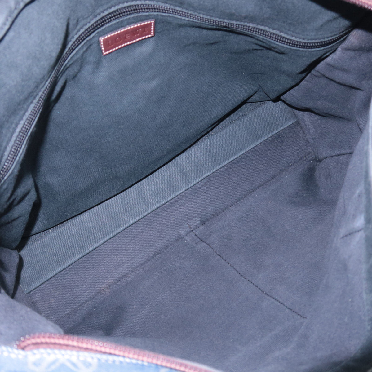 LOEWE Repeat Anagram Denim Tote Bag