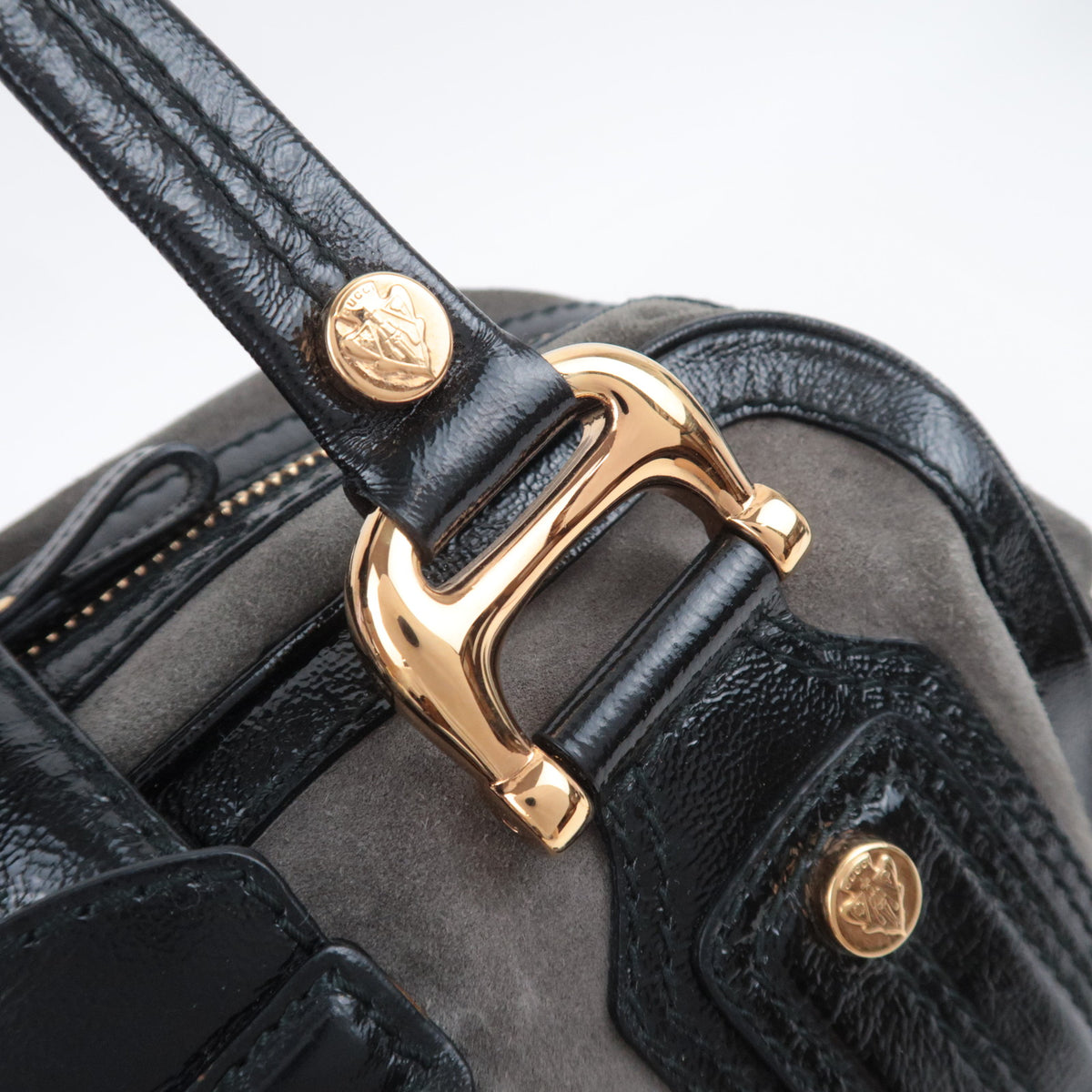 GUCCI Hysteria Aviatrix Suede Boston 186235