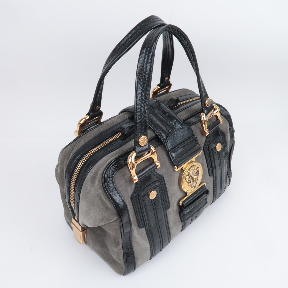 GUCCI Hysteria Aviatrix Suede Boston 186235