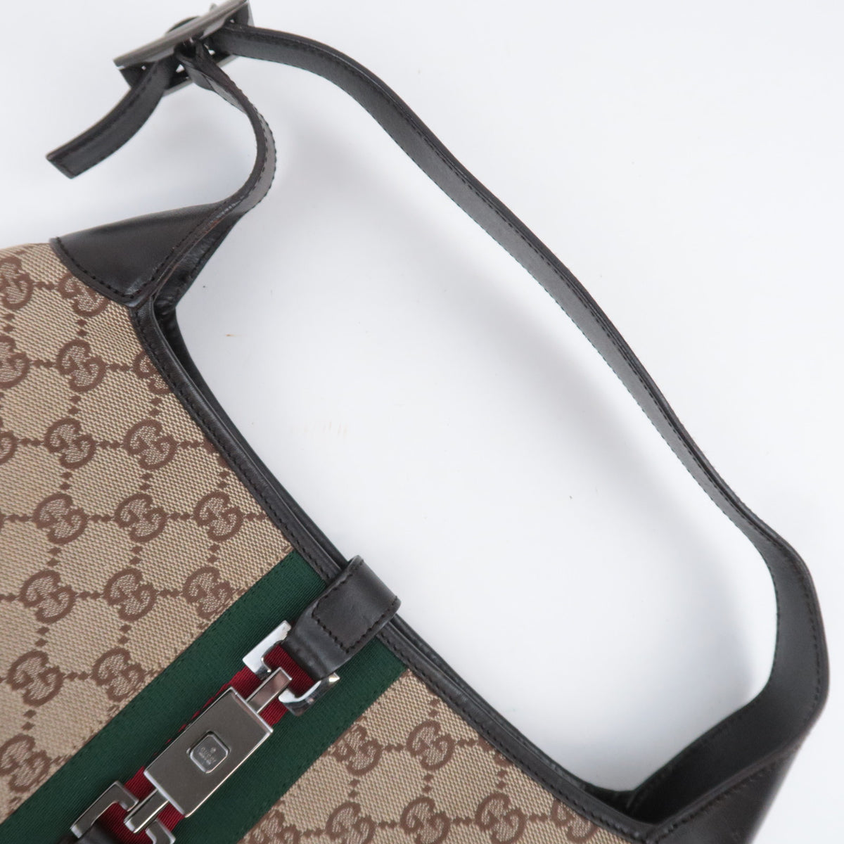 GUCCI Sherry Jackie GG Canvas Shoulder Bag 00963