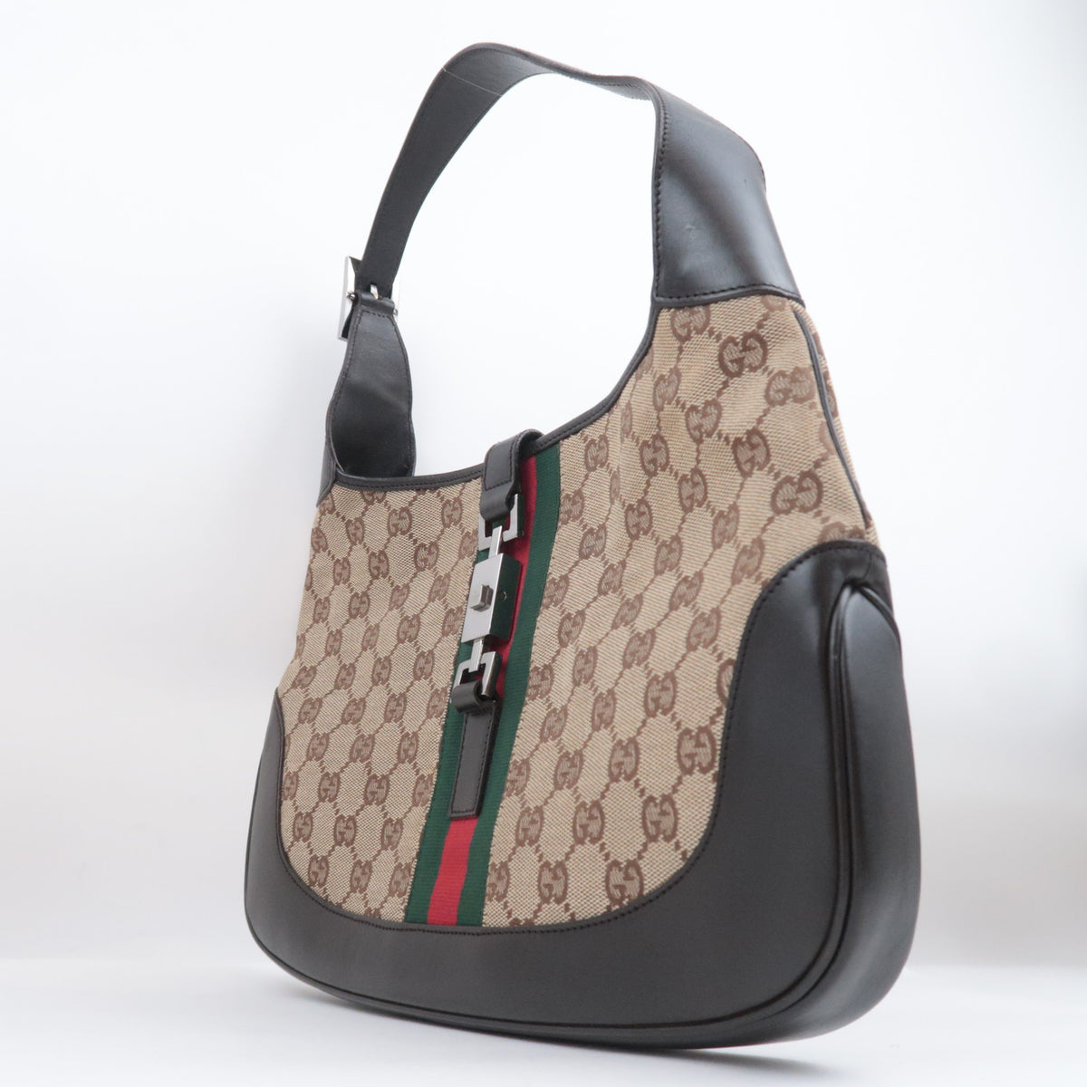 GUCCI Sherry Jackie GG Canvas Shoulder Bag 00963