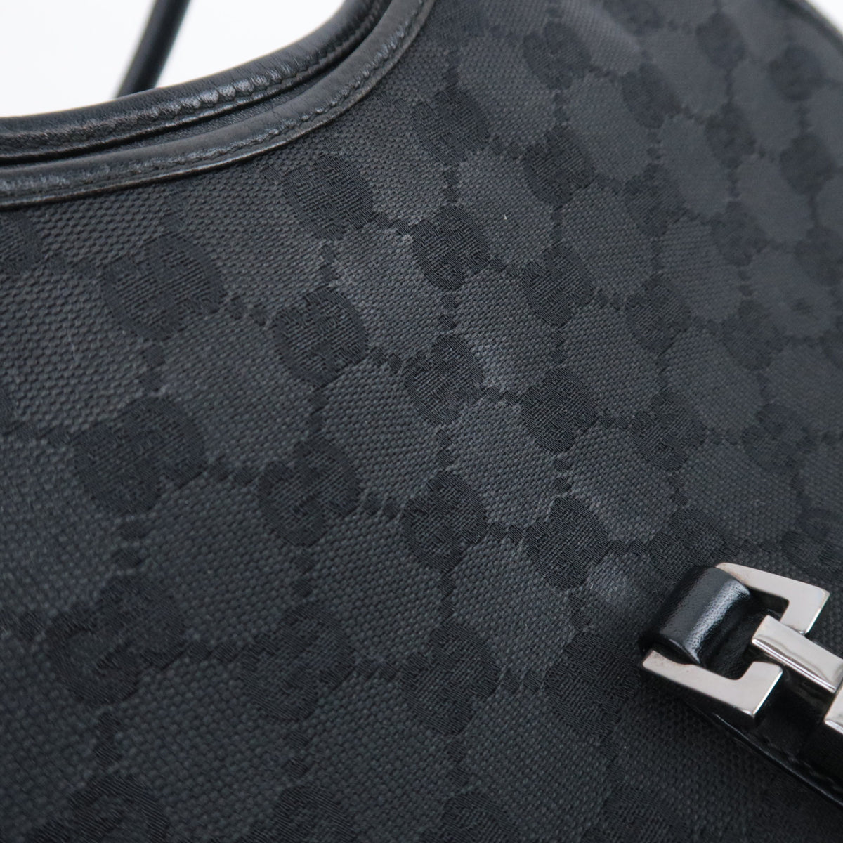 GUCCI Jackie GG Canvas Shoulder Bag 01719