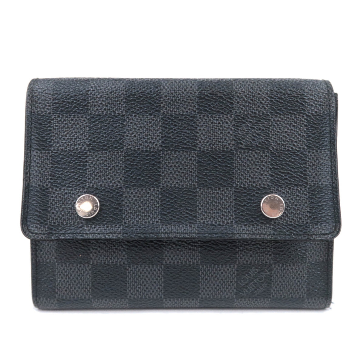 Louis Vuitton Damier Graphite Portefeuille Compact Modulable Wallet N6308393286