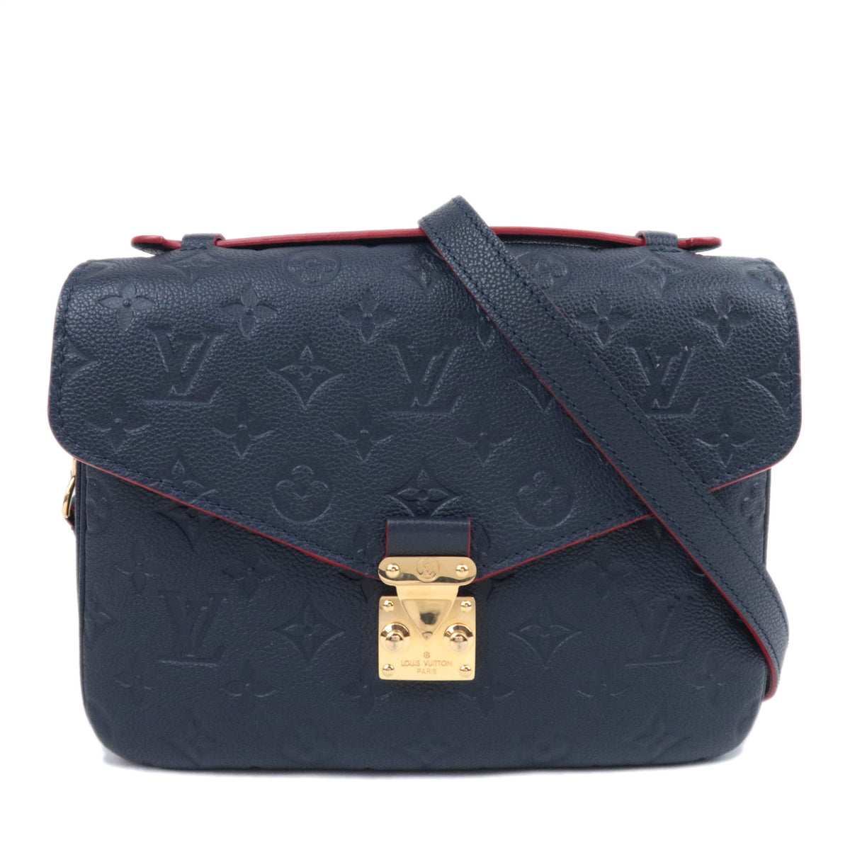 Louis Vuitton Monogram Empreinte Pochette Metis MM Marine Rouge M4407193290