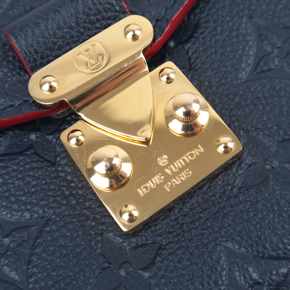 Louis Vuitton Monogram Empreinte Pochette Metis MM Marine Rouge M44071