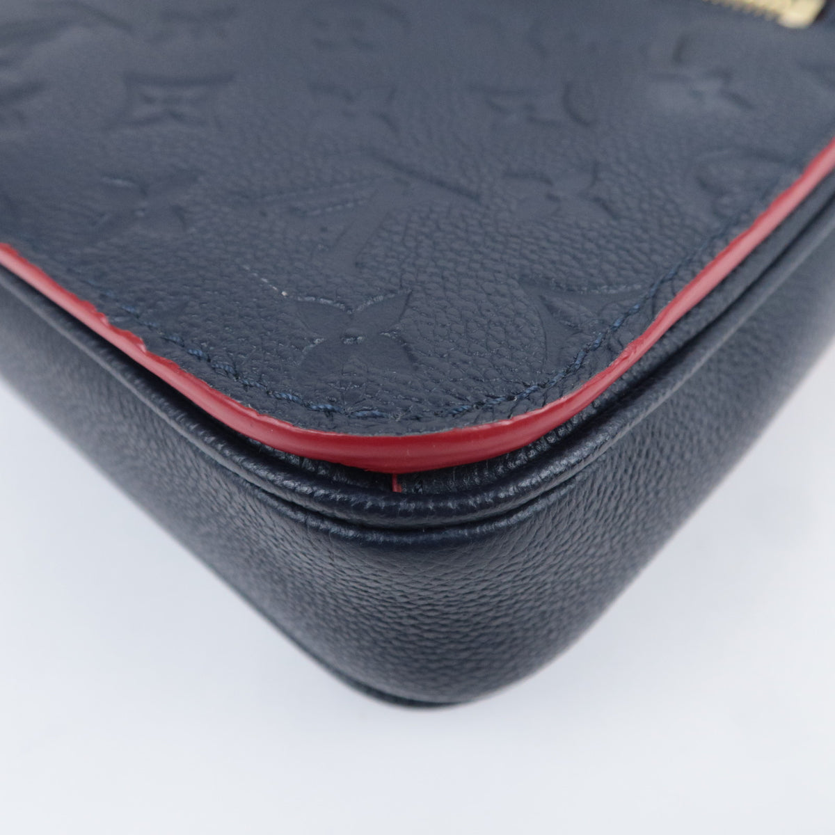 Louis Vuitton Monogram Empreinte Pochette Metis MM Marine Rouge M44071