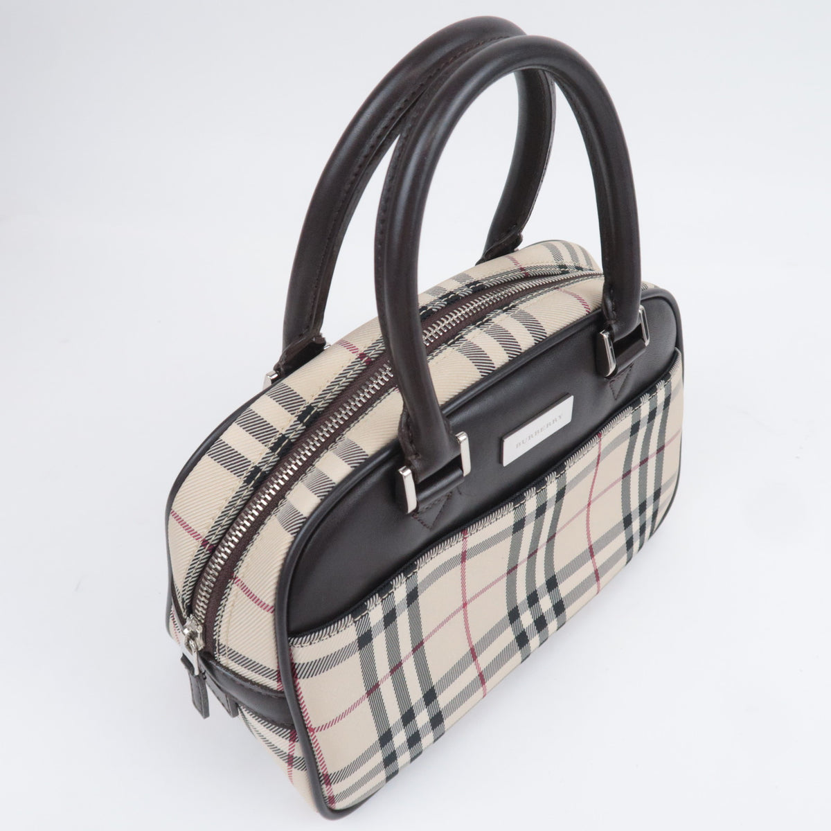 BURBERRY Nova Plaid Small Handbag