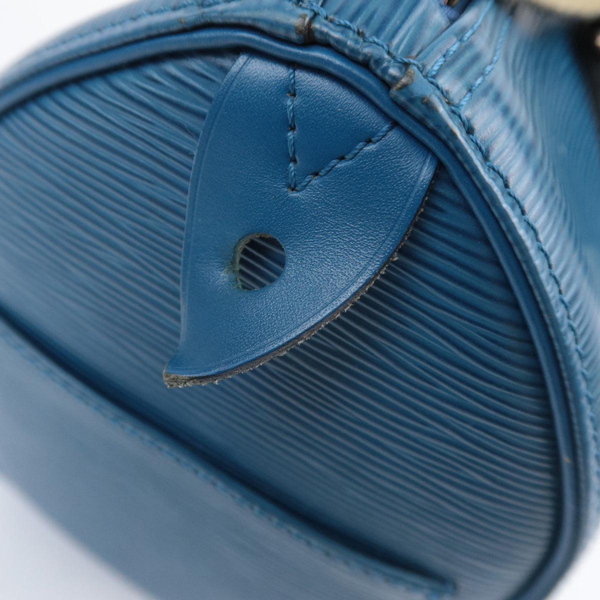 Louis Vuitton Epi Speedy 25 Toledo Blue M43015