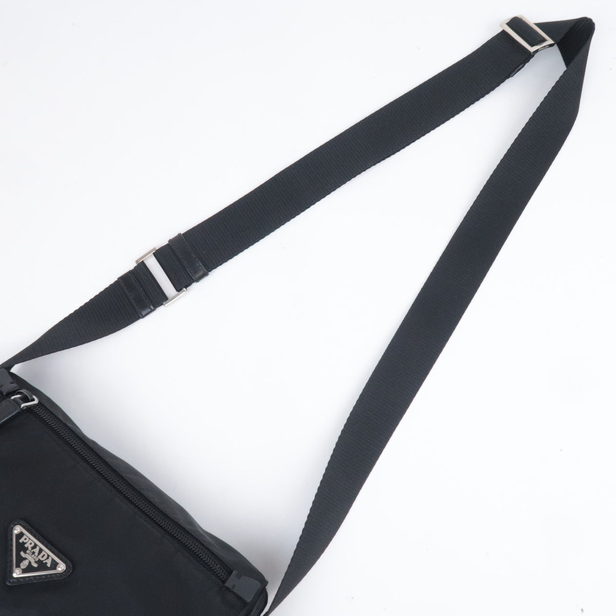PRADA Nylon Leather Shoulder Bag BT8994