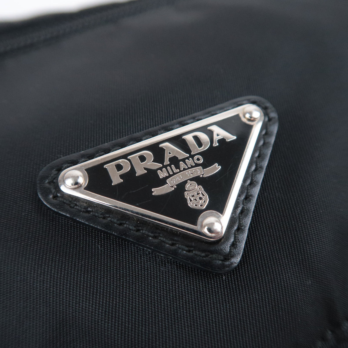 PRADA Nylon Leather Shoulder Bag BT8994