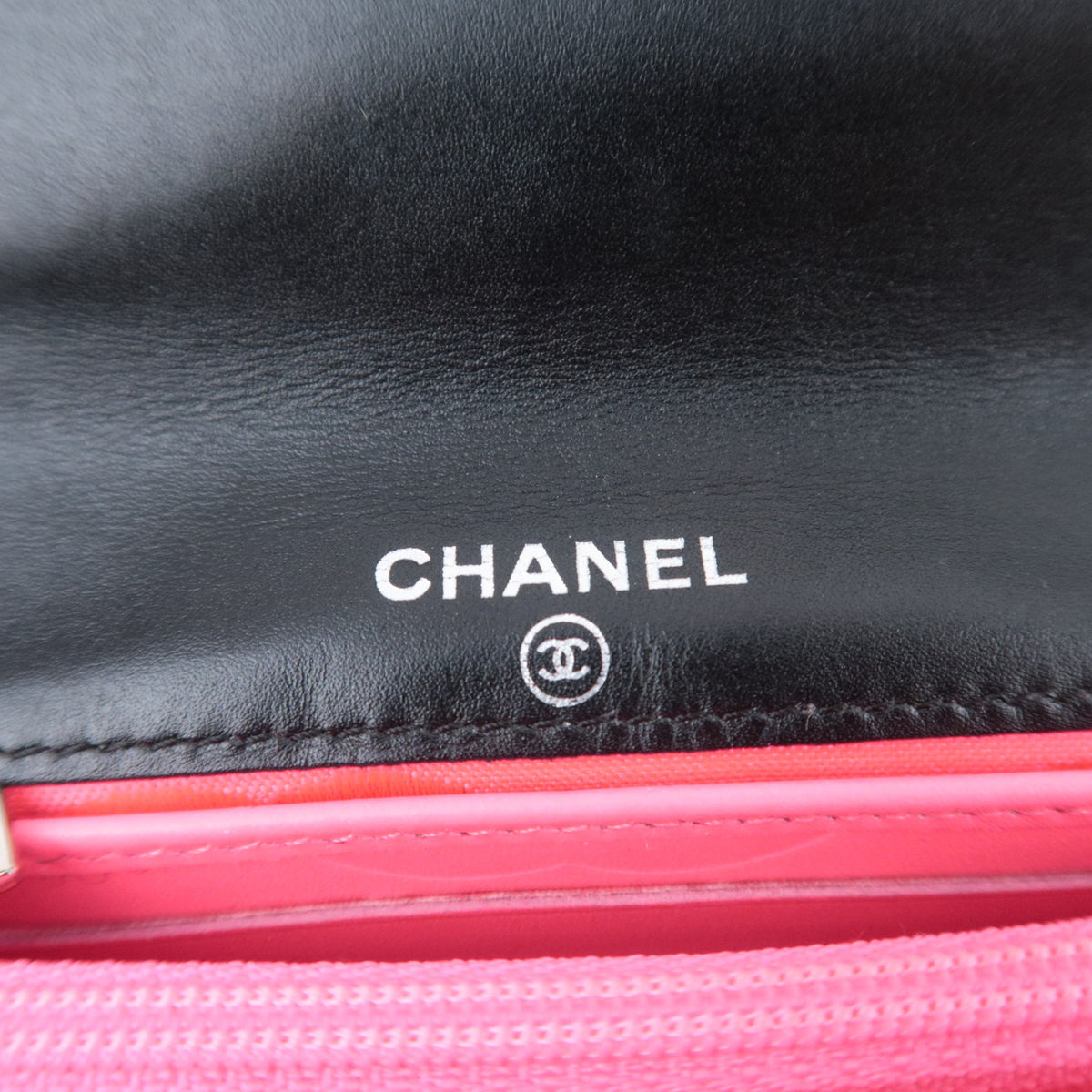 CHANEL Cambon Line Bi-Fold Wallet Lambskin