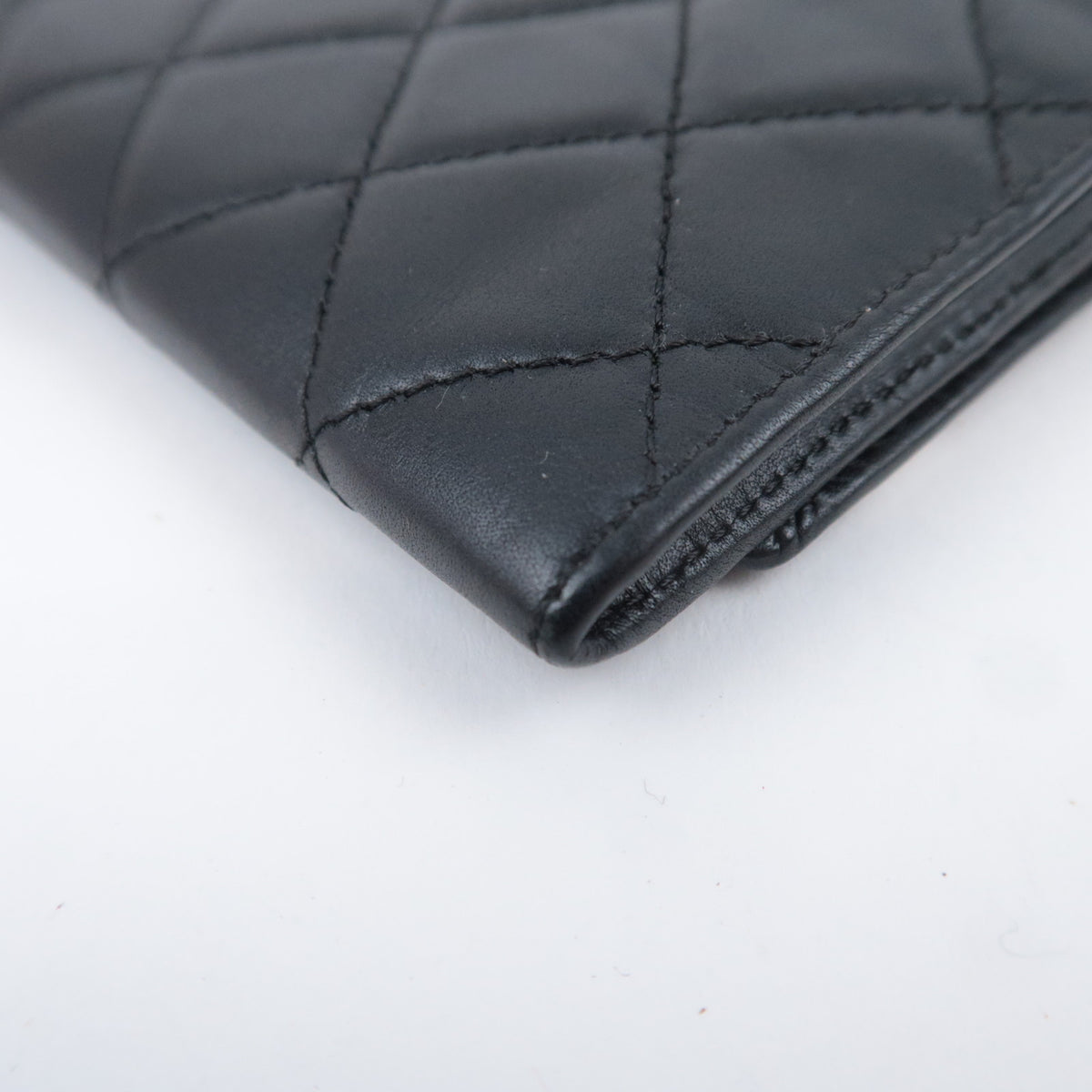 CHANEL Cambon Line Bi-Fold Wallet Lambskin