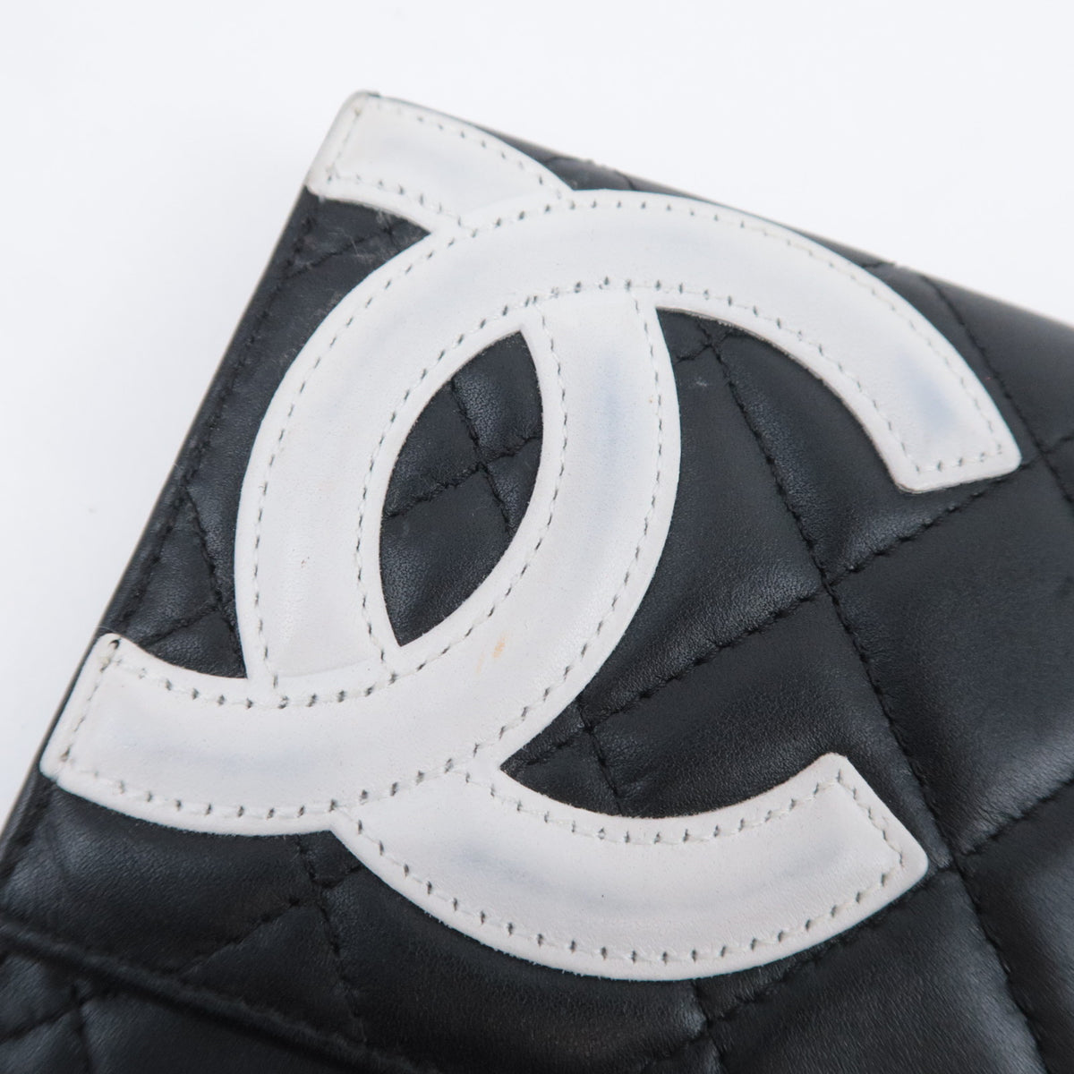 CHANEL Cambon Line Bi-Fold Wallet Lambskin