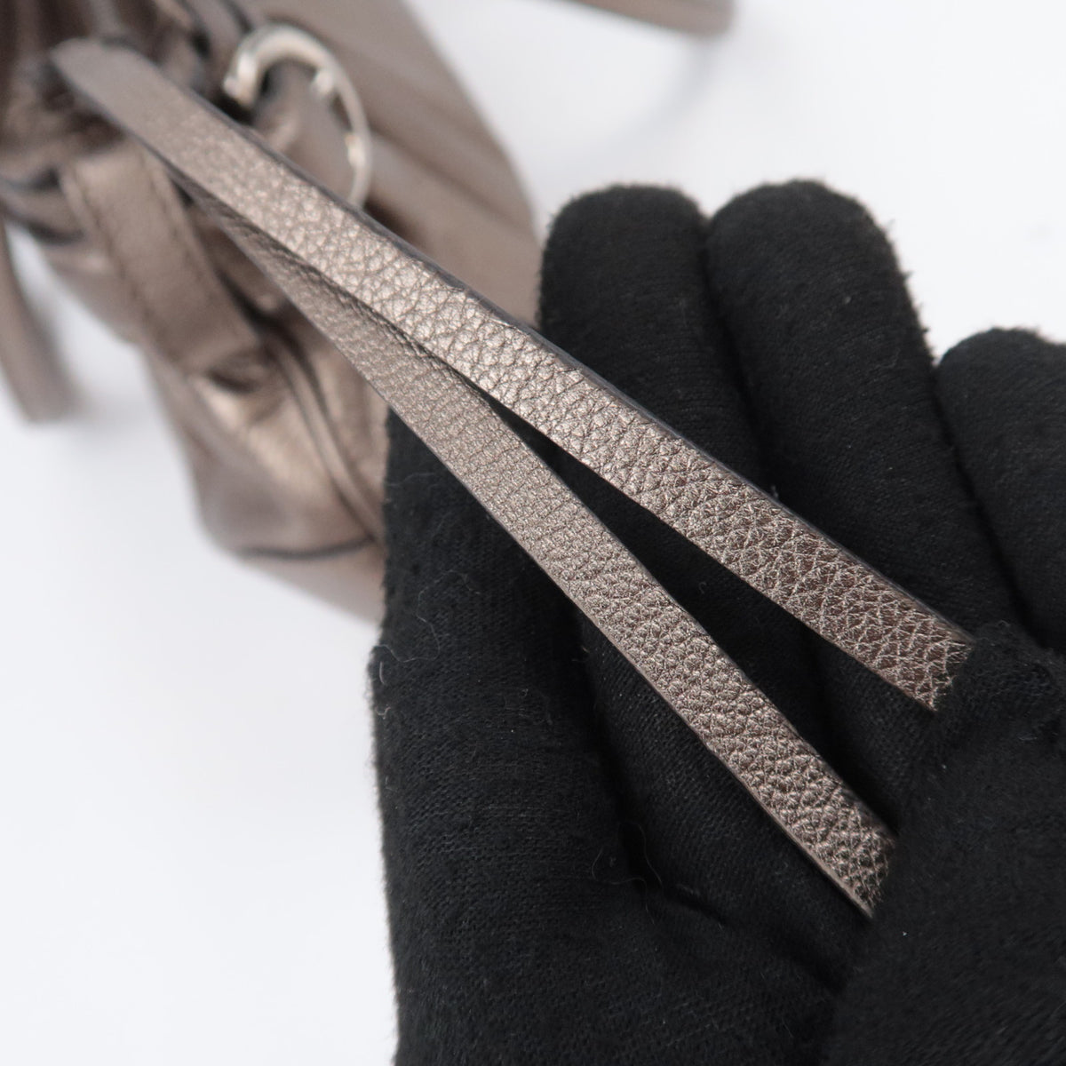 Ferragamo Gancini Leather Shoulder Bag