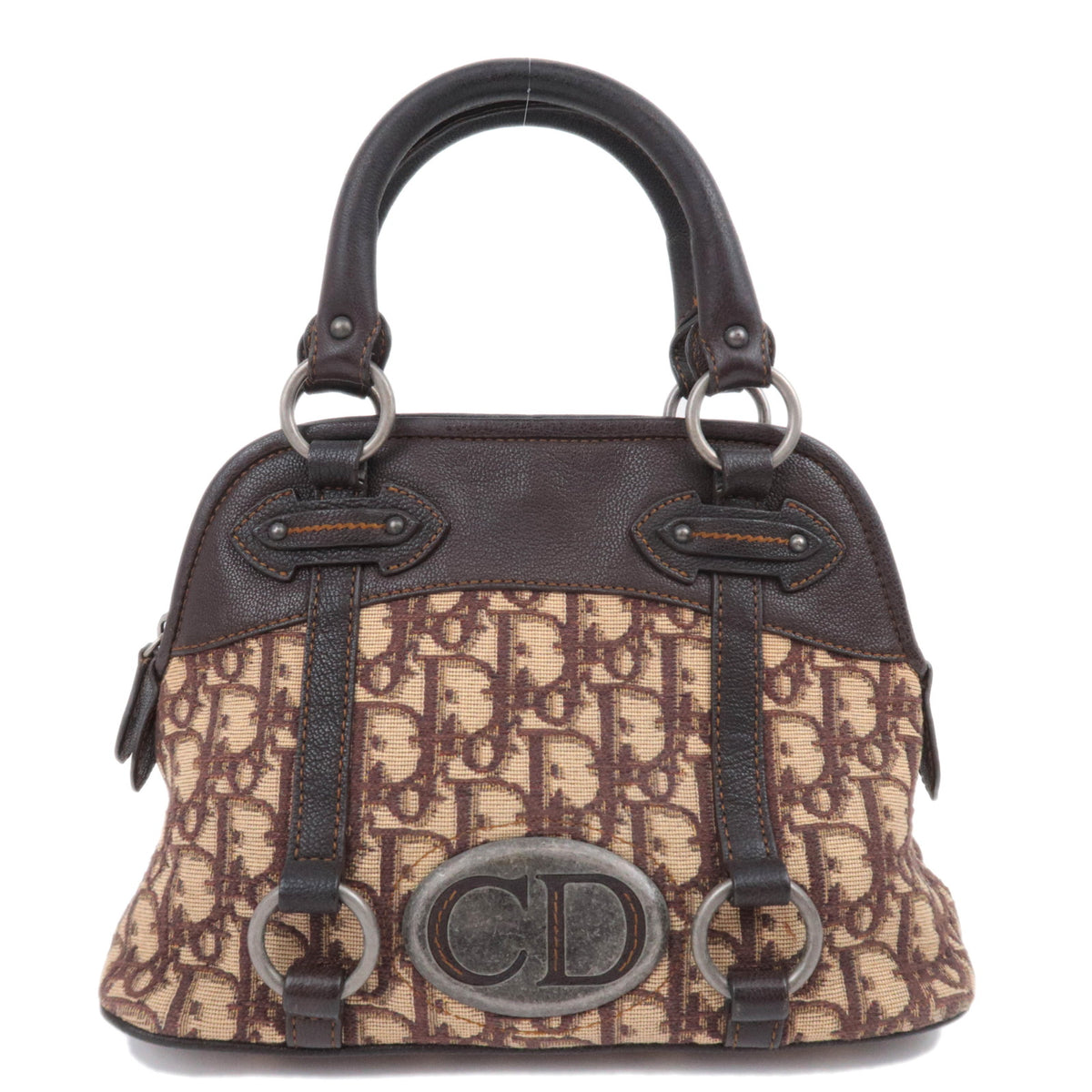 Christian Dior Trotter Small Canvas Leather Handbag93426