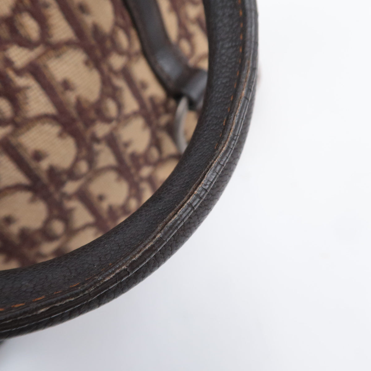 Christian Dior Trotter Small Canvas Leather Handbag
