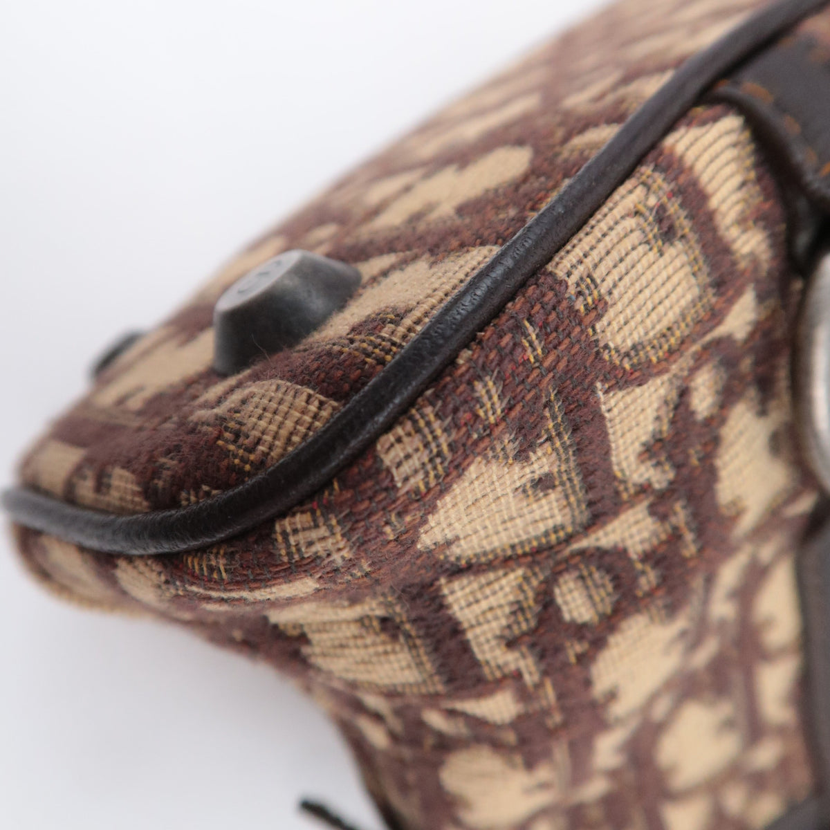 Christian Dior Trotter Small Canvas Leather Handbag
