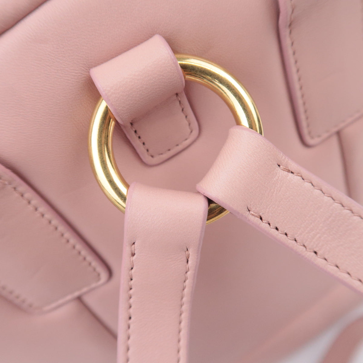 MIU MIU Matelasse Leather Backpack Pink 5BZ022