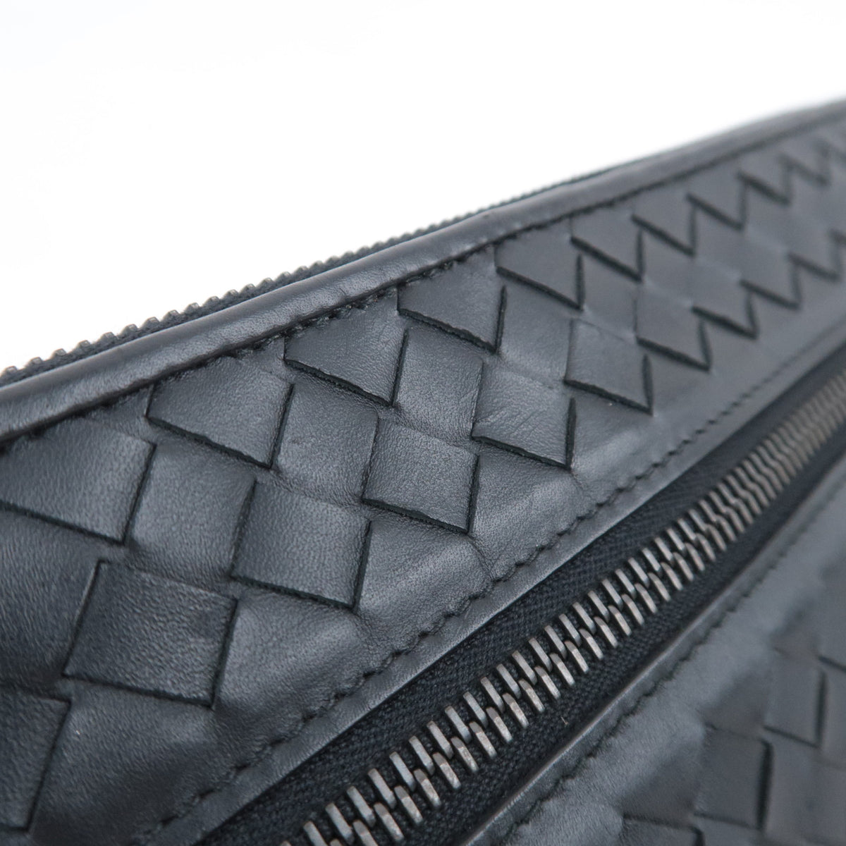 BOTTEGA VENETA Intrecciato Leather Clutch Bag