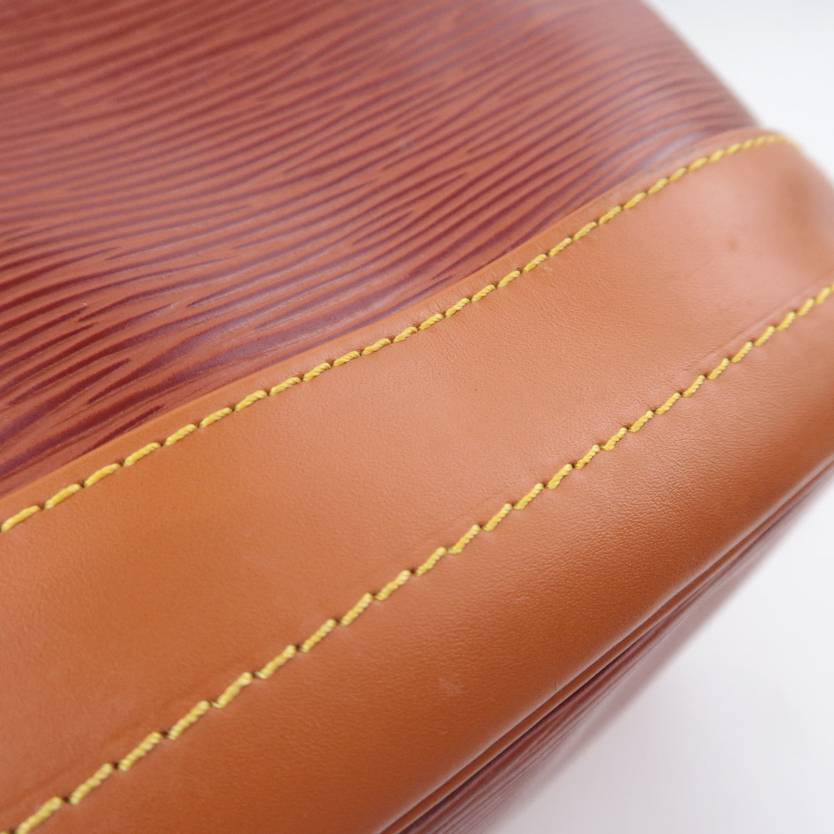 Louis Vuitton Epi Noe Two Tone Bag Kenya Brown / Zipang Gold M44028