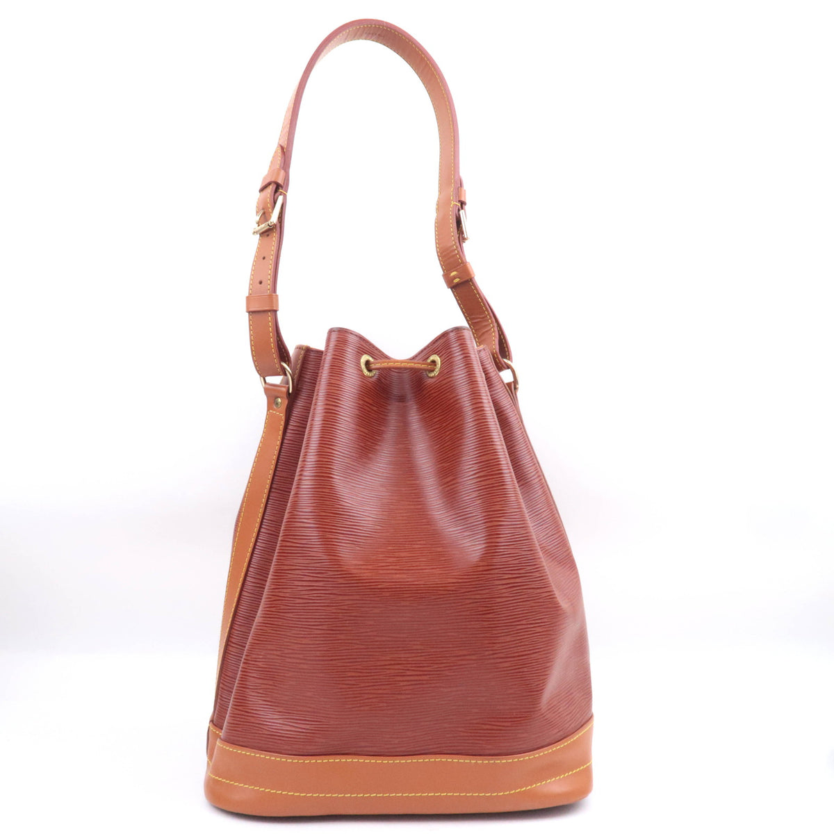 Louis Vuitton Epi Noe Two Tone Bag Kenya Brown / Zipang Gold M44028