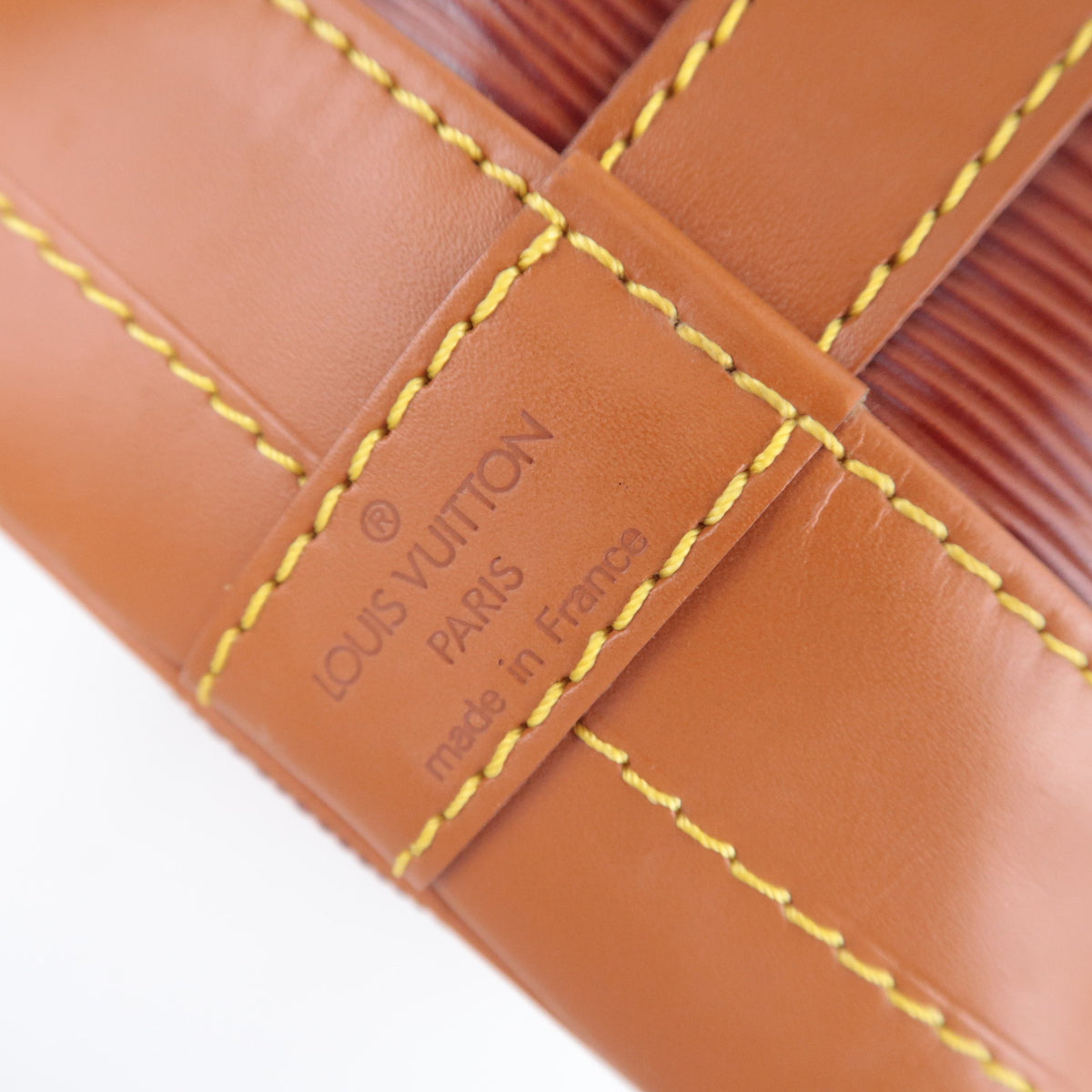 Louis Vuitton Epi Noe Two Tone Bag Kenya Brown / Zipang Gold M44028