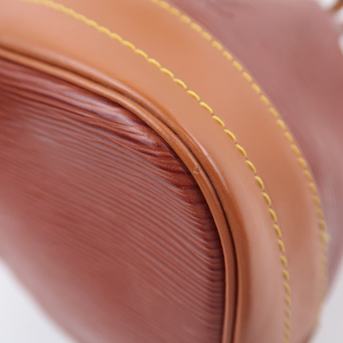 Louis Vuitton Epi Noe Two Tone Bag Kenya Brown / Zipang Gold M44028