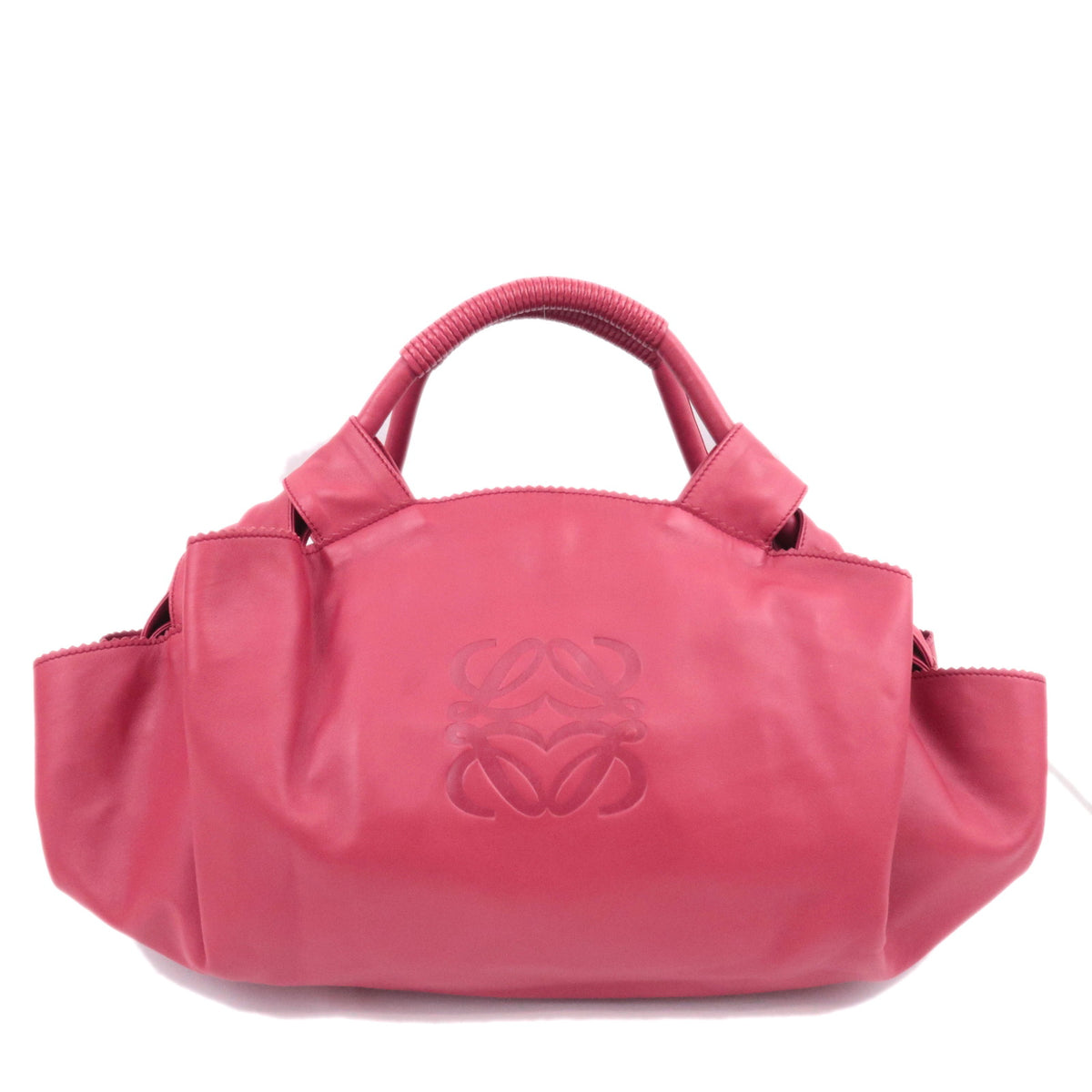 LOEWE Nappa Aire Anagram Leather Handbag Red93468