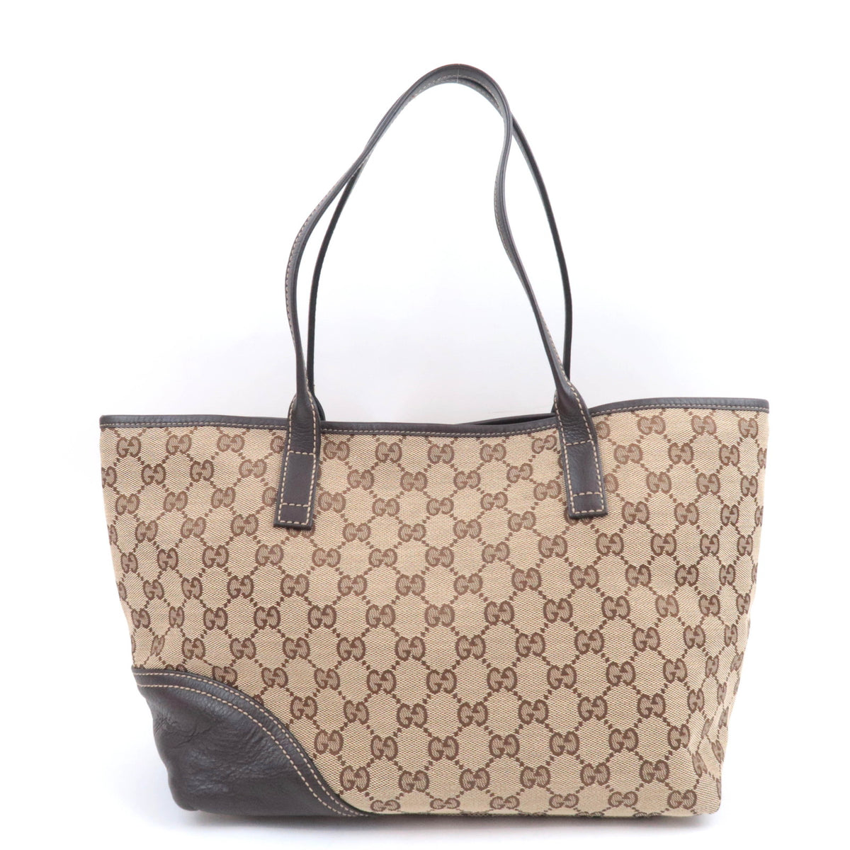 GUCCI New Britt GG Canvas Tote Bag Beige 169946