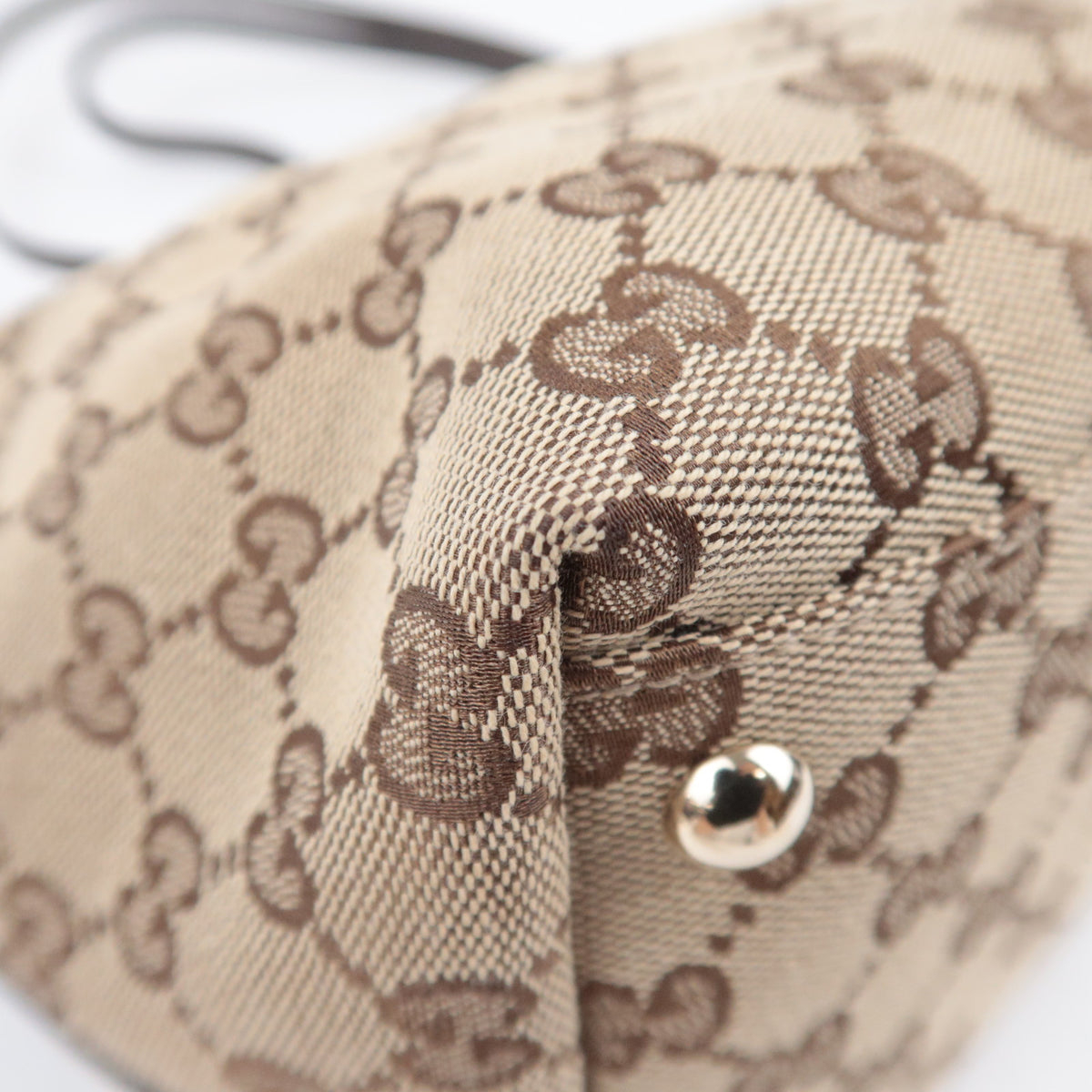 GUCCI New Britt GG Canvas Tote Bag Beige 169946