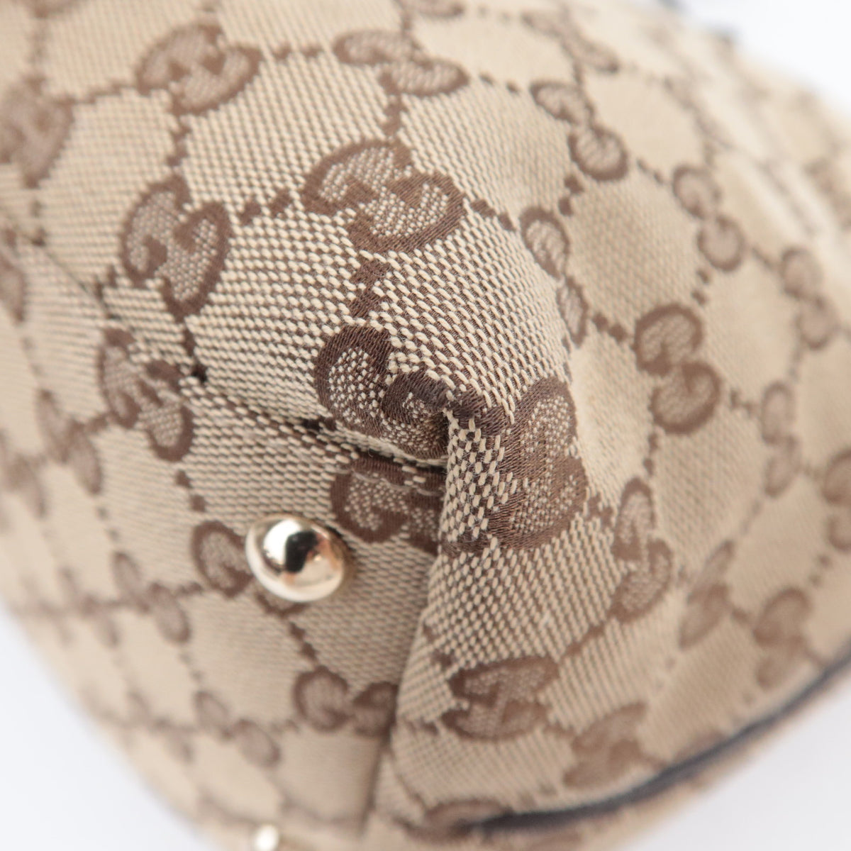 GUCCI New Britt GG Canvas Tote Bag Beige 169946