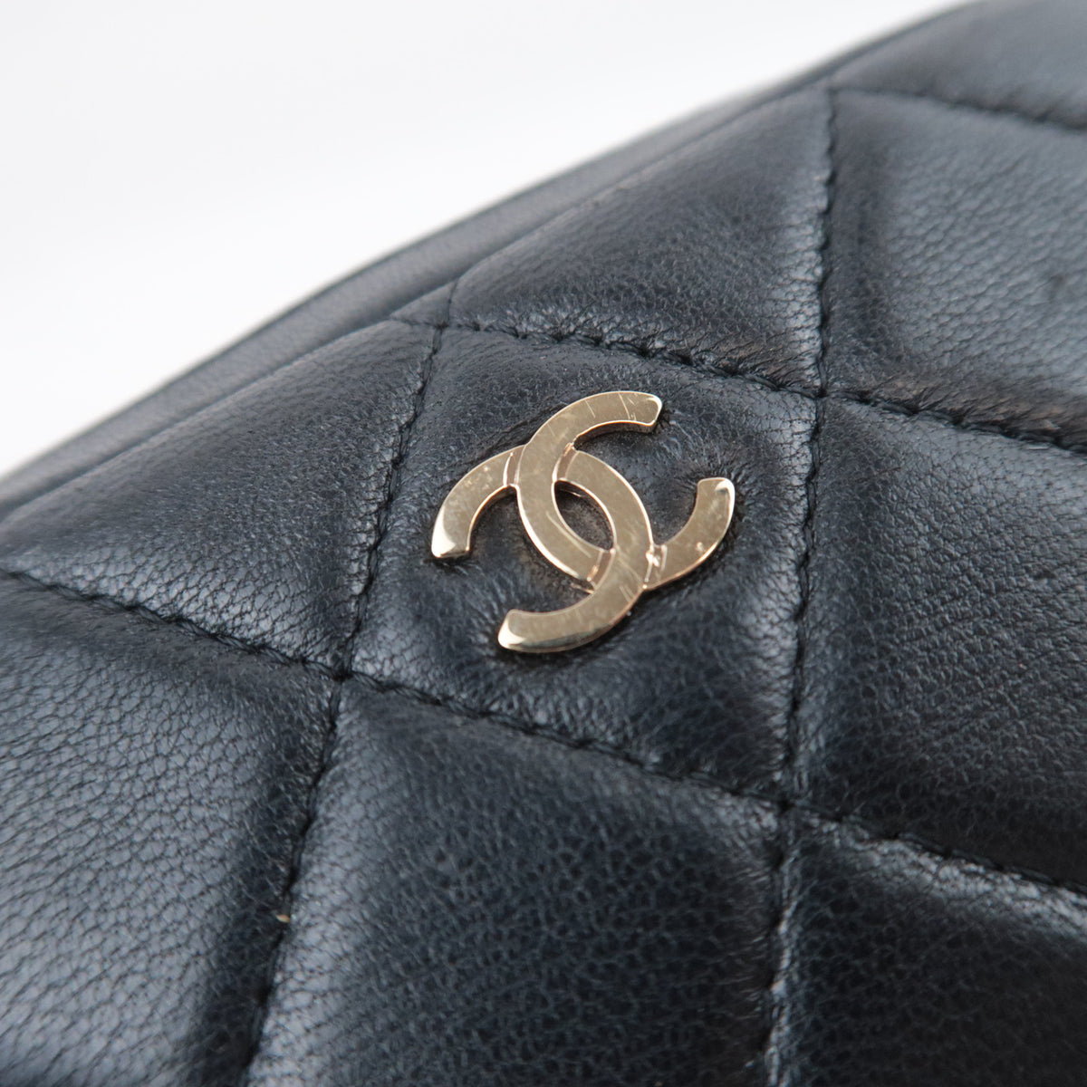 CHANEL Matelasse Mini Cosmetic Pouch Lambskin
