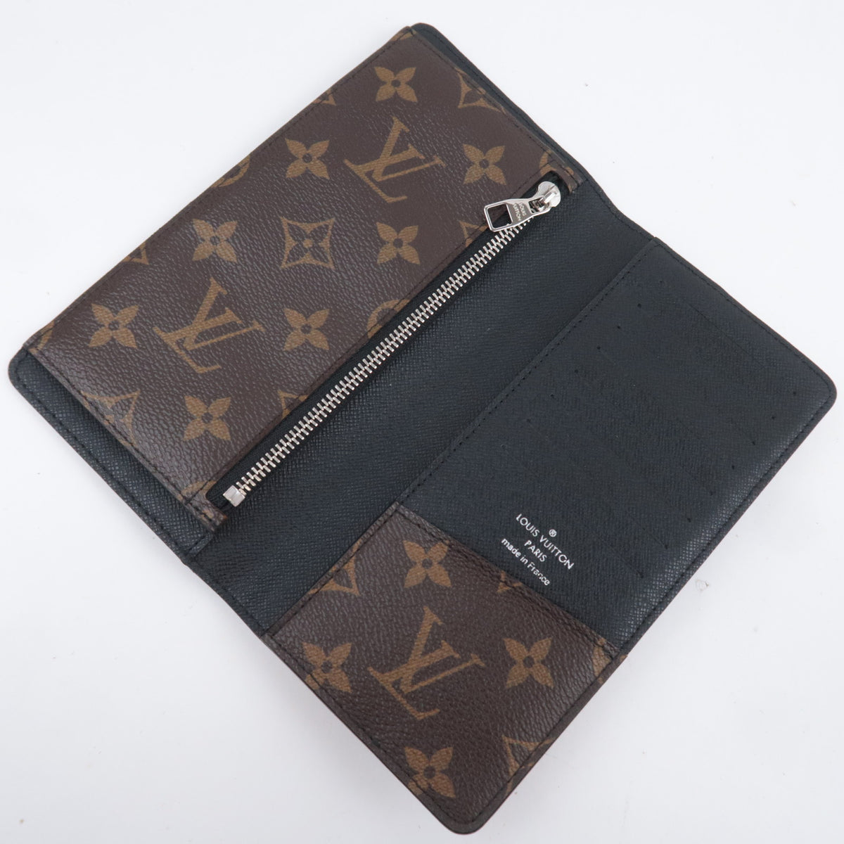 Louis Vuitton Monogram Macassar Portefeuille Brazza M69410