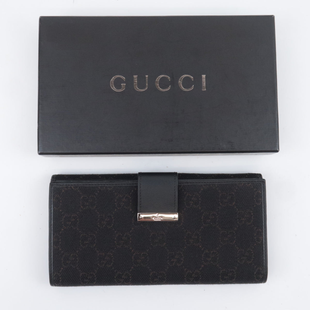 GUCCI GG Canvas Long Wallet 74210