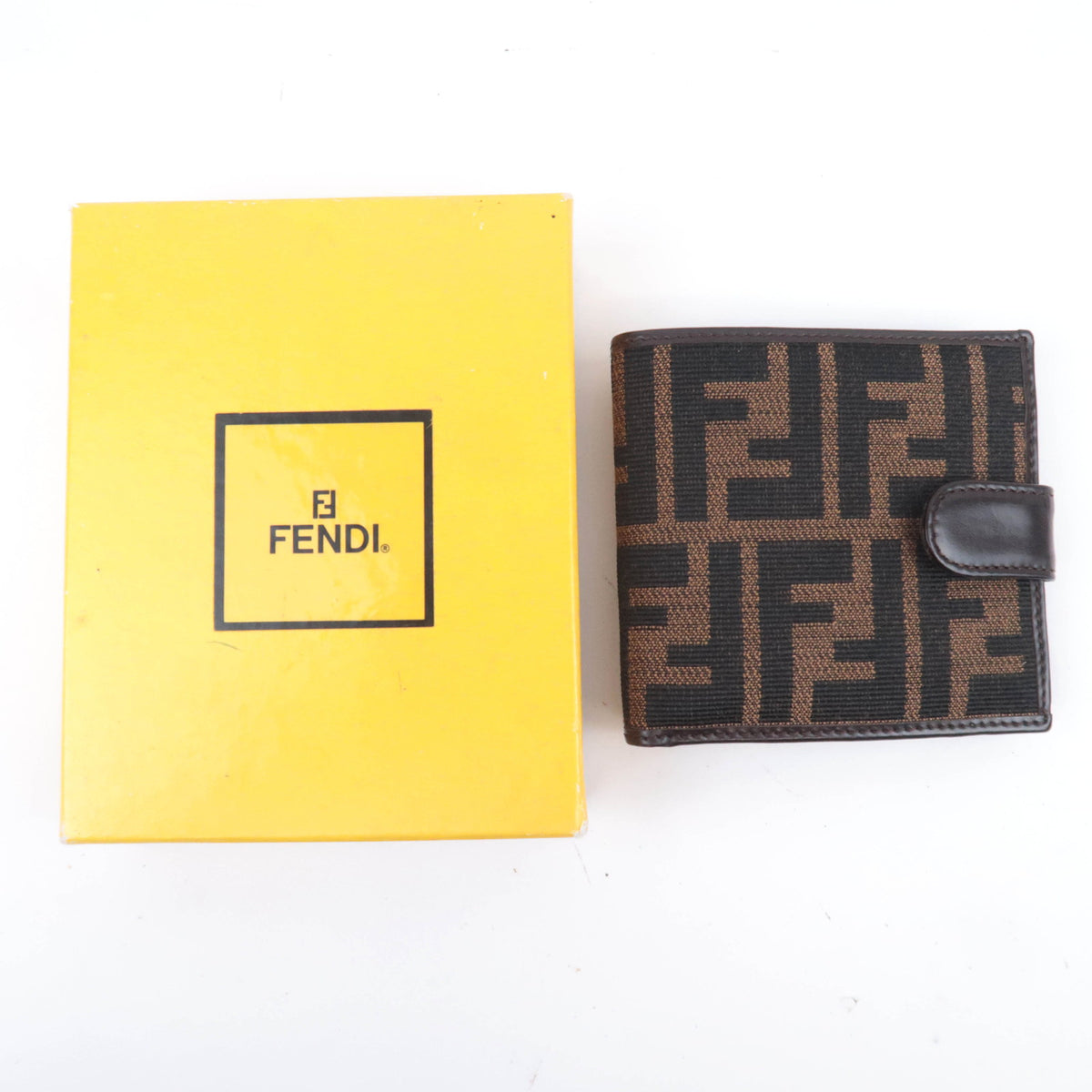 FENDI Zucca Canvas Bi-Fold Wallet 15814