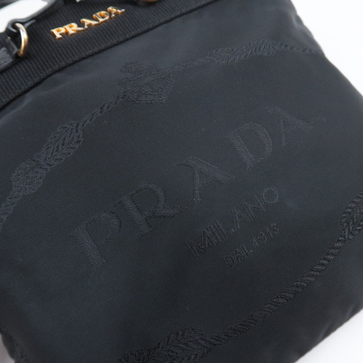 PRADA Front Logo Nylon Shoulder Bag BT0702