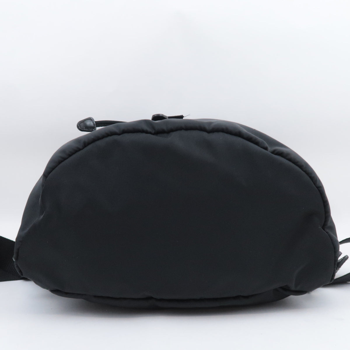 PRADA Nylon Leather Drawstring Backpack