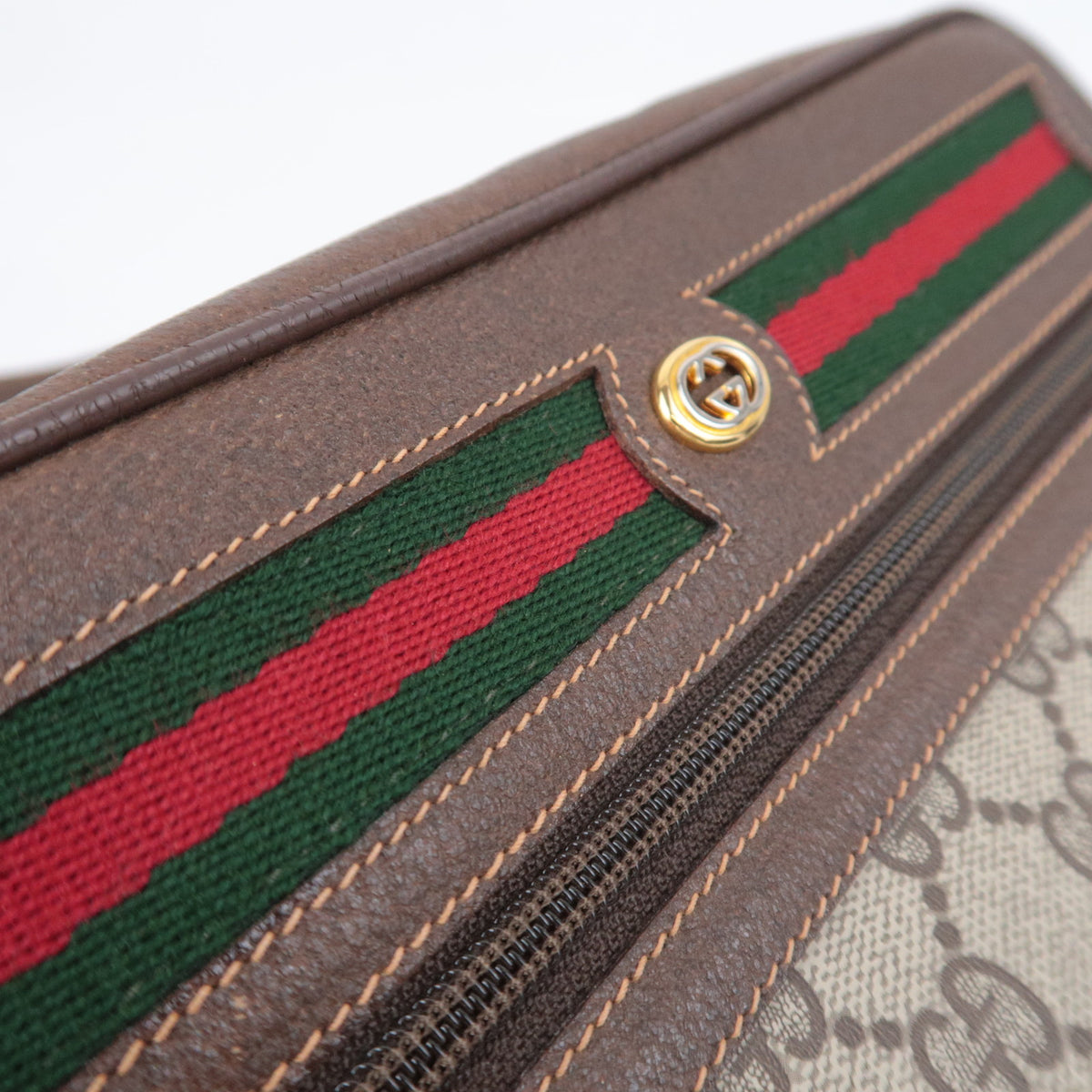 GUCCI Old Gucci Sherry GG Plus Shoulder Bag 119.02.087