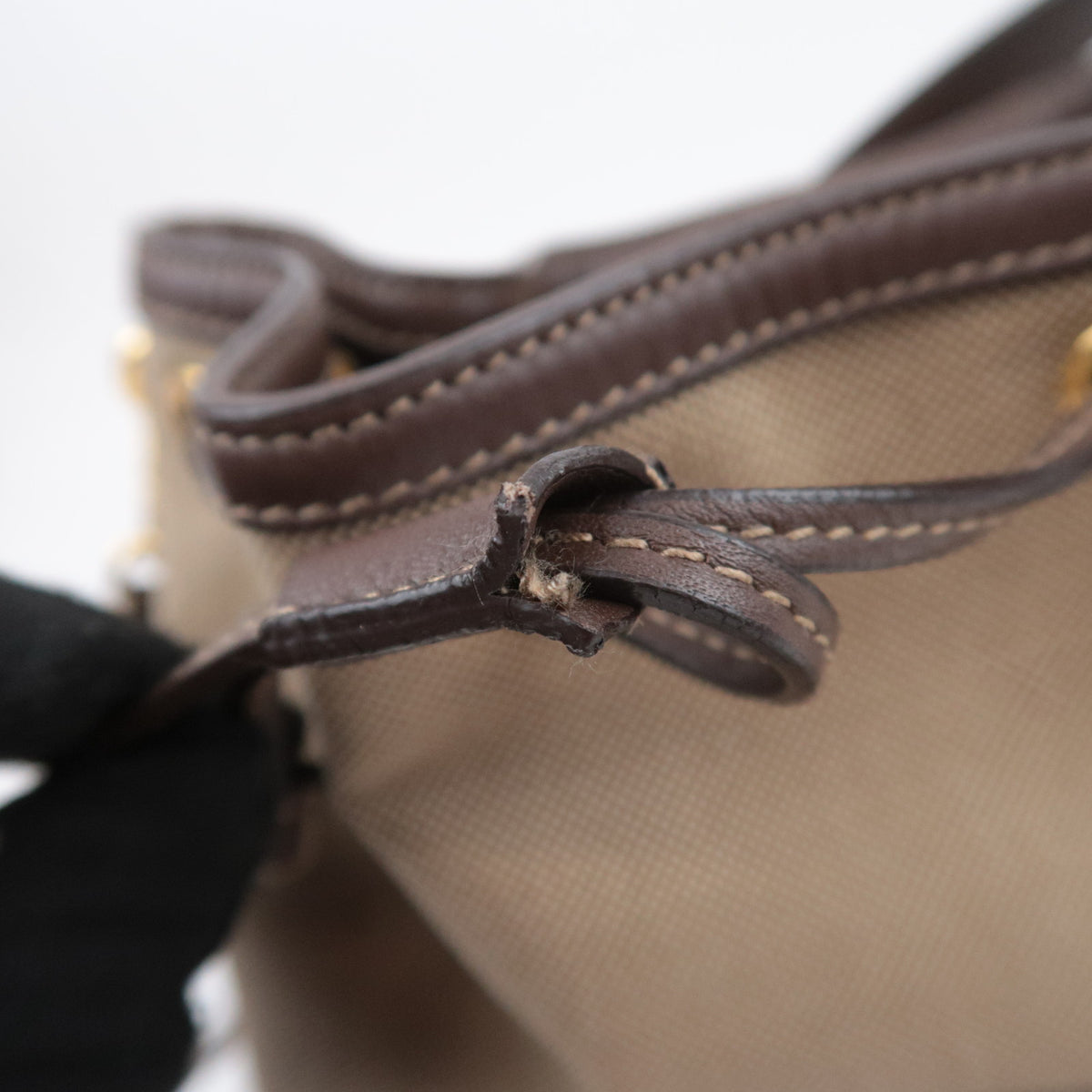 PRADA Logo Jacquard 2Way Small Handbag