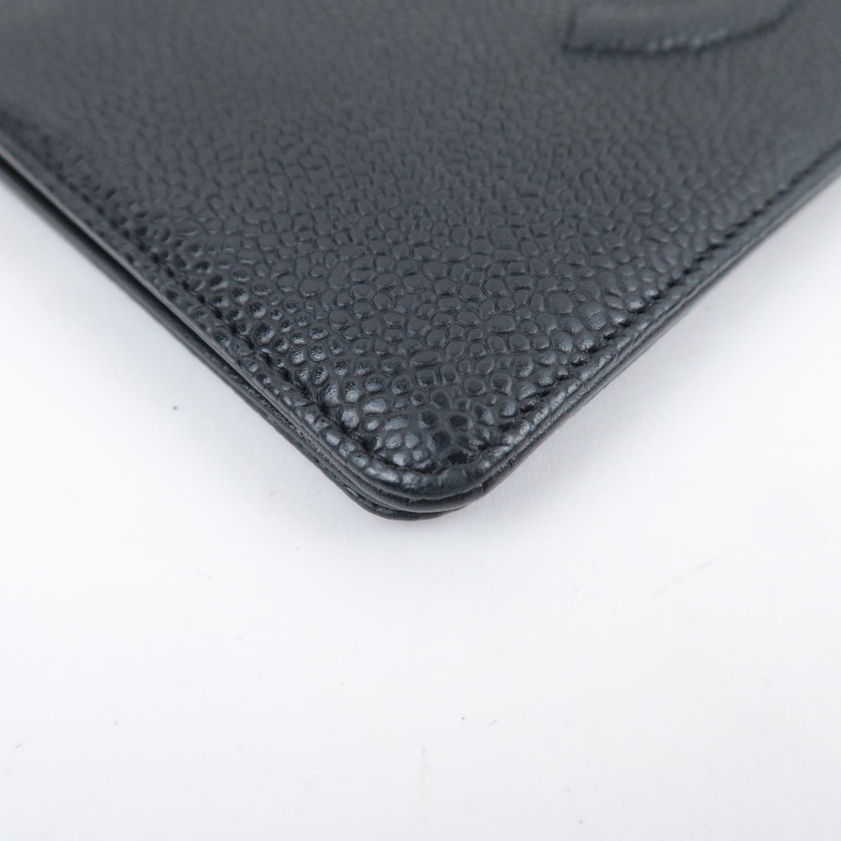 CHANEL Coco Mark Bi-Fold Long Wallet Caviarskin